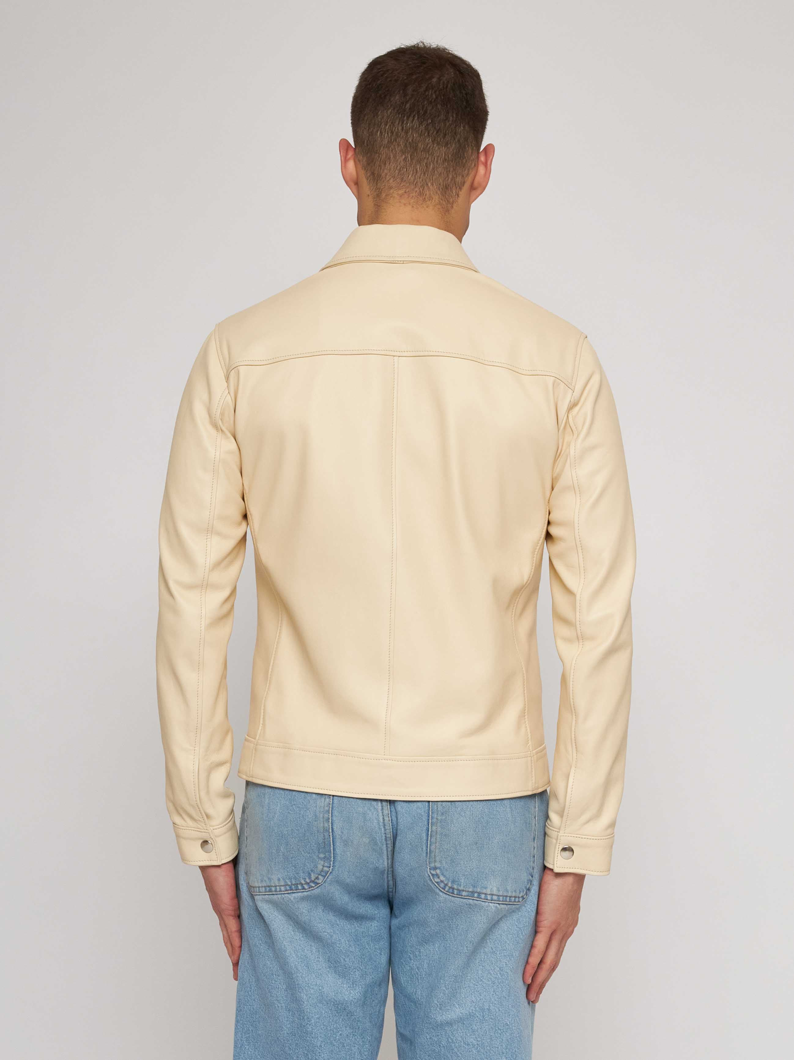 Beige nappa jacket 51284 -10101_81