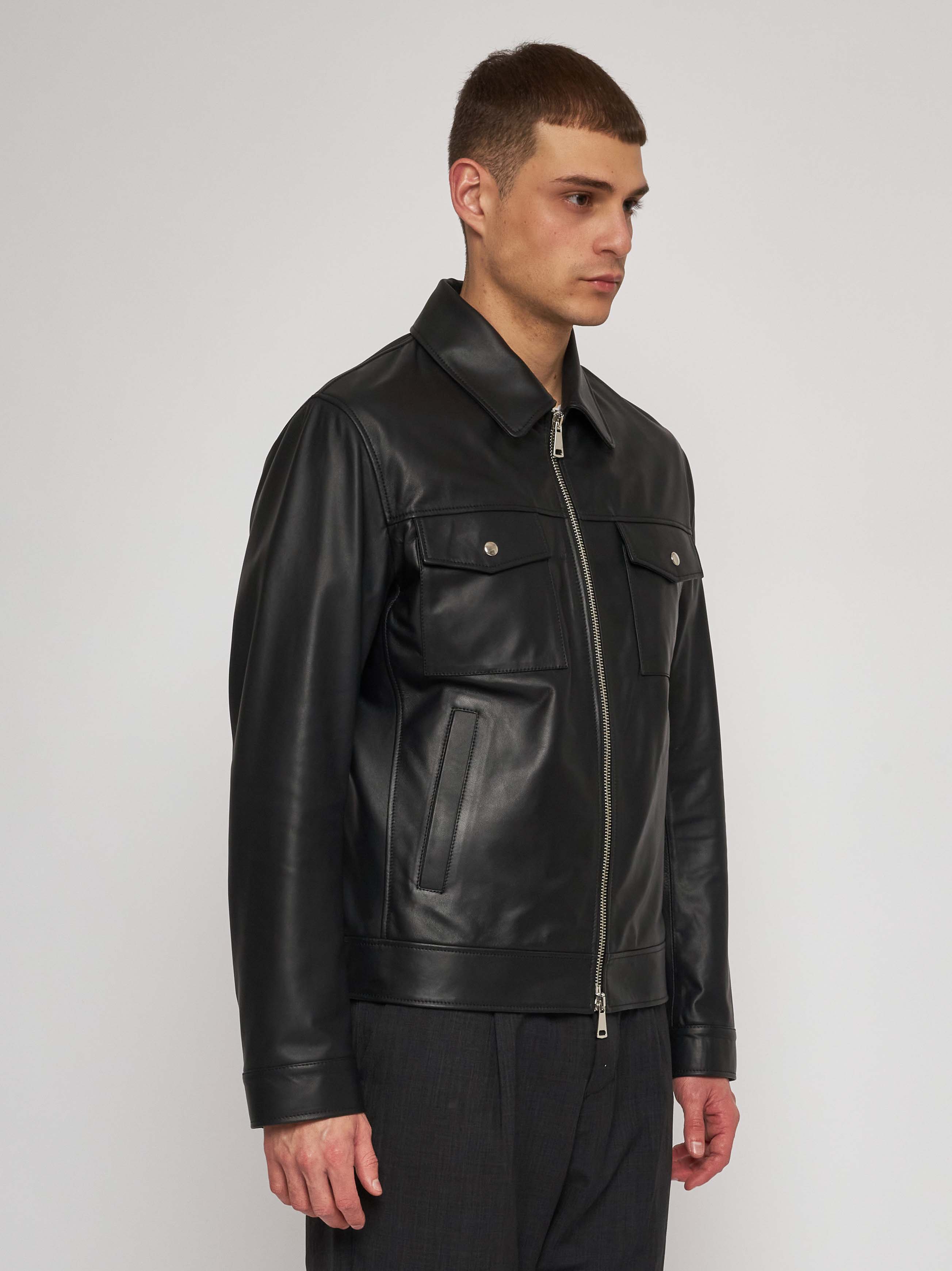 Black nappa jacket 51284 -10101_02