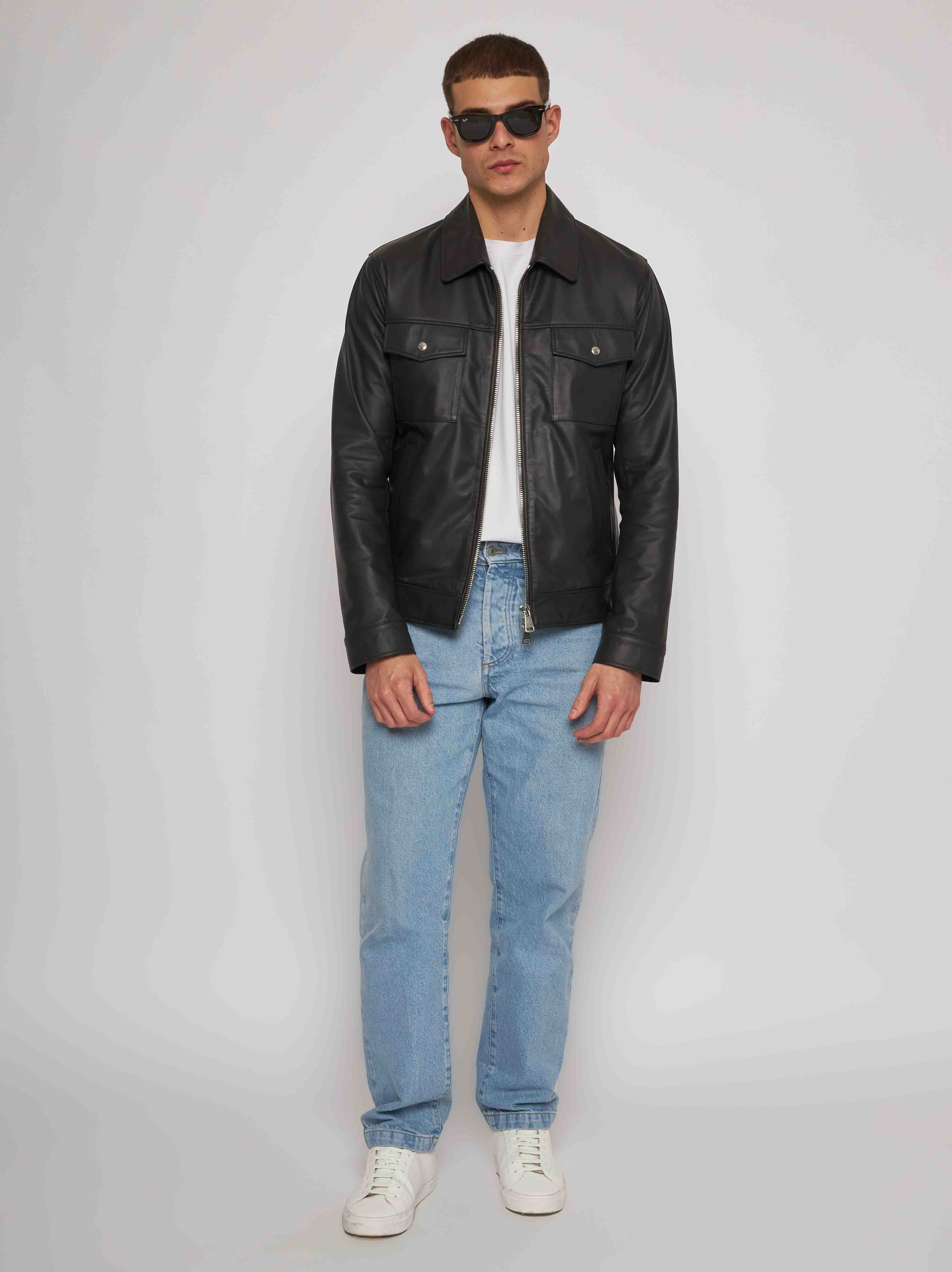 Brown nappa jacket 51284 -10101 _09