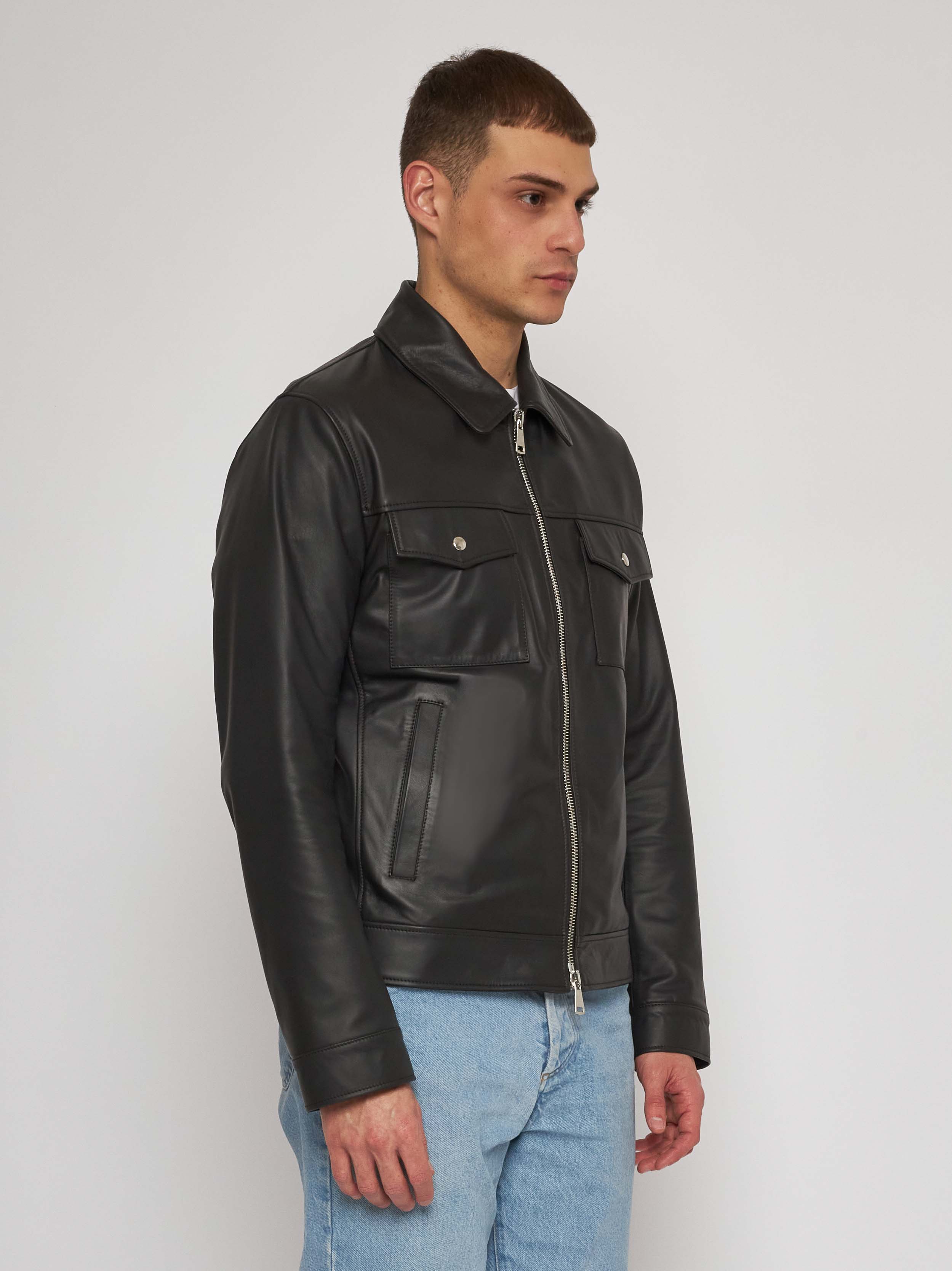 Giubbino in nappa marrone 51284 -10101 _09