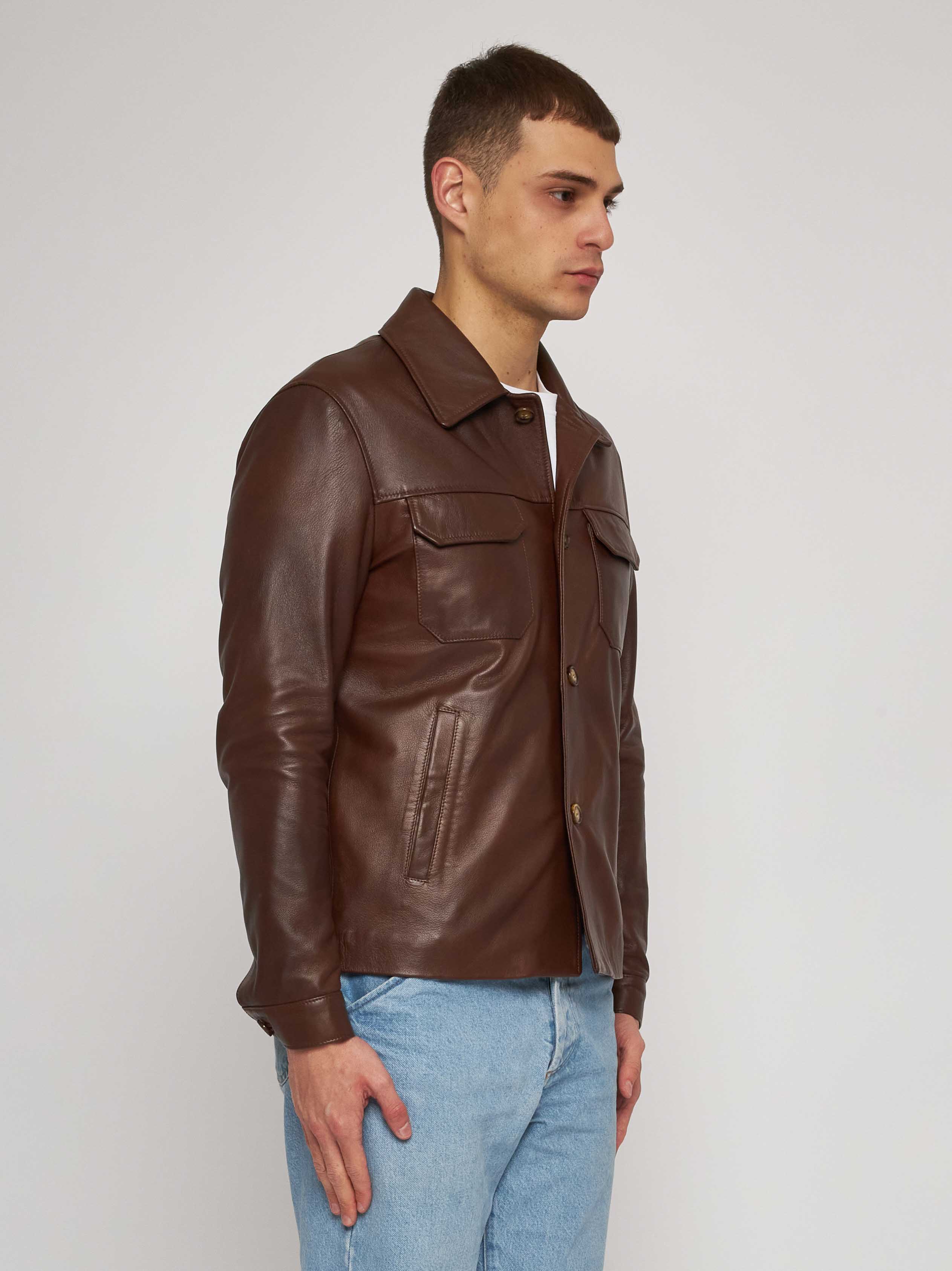 Chestnut nappa jacket 51287-10101