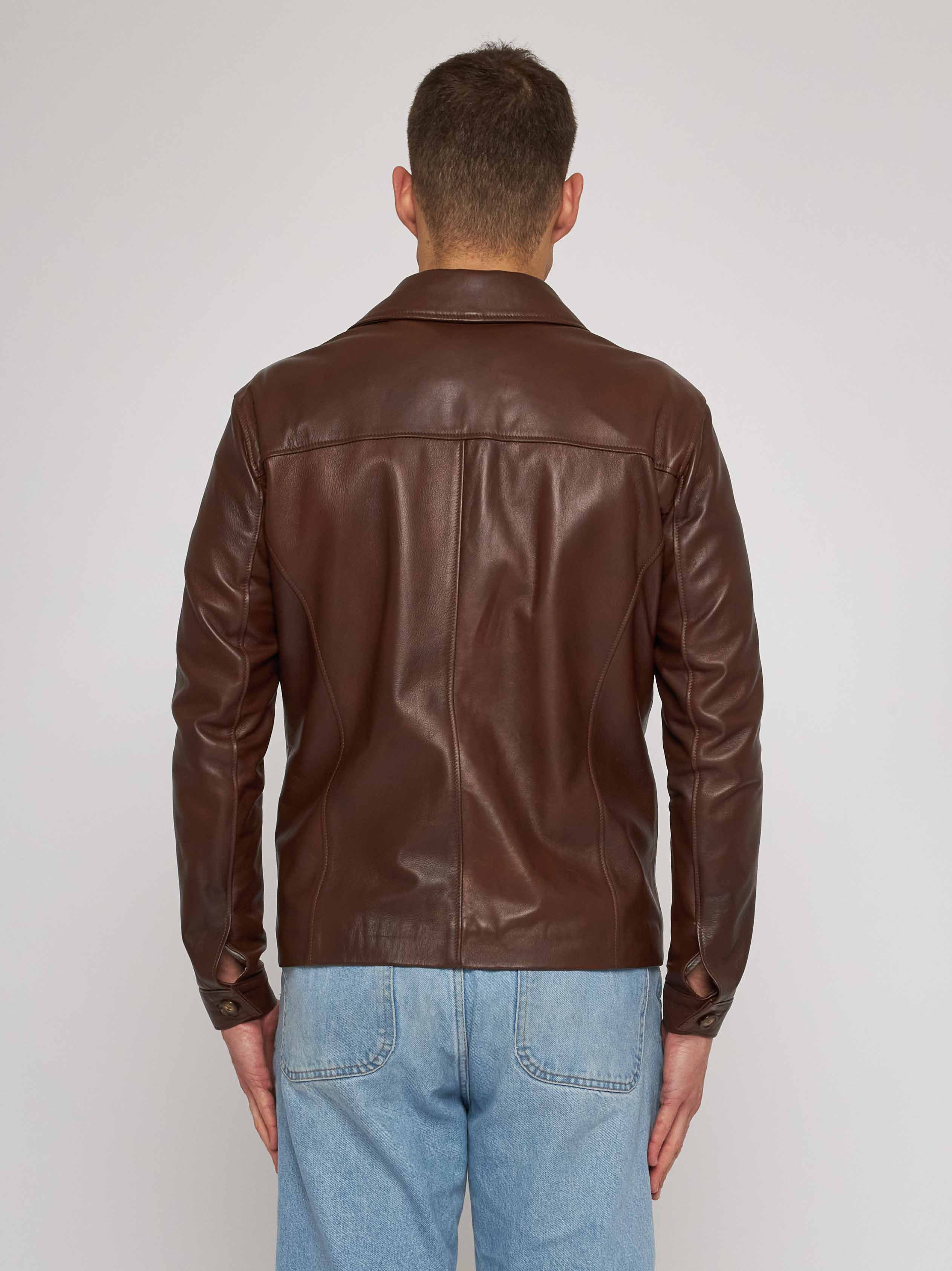 Chestnut nappa jacket 51287-10101