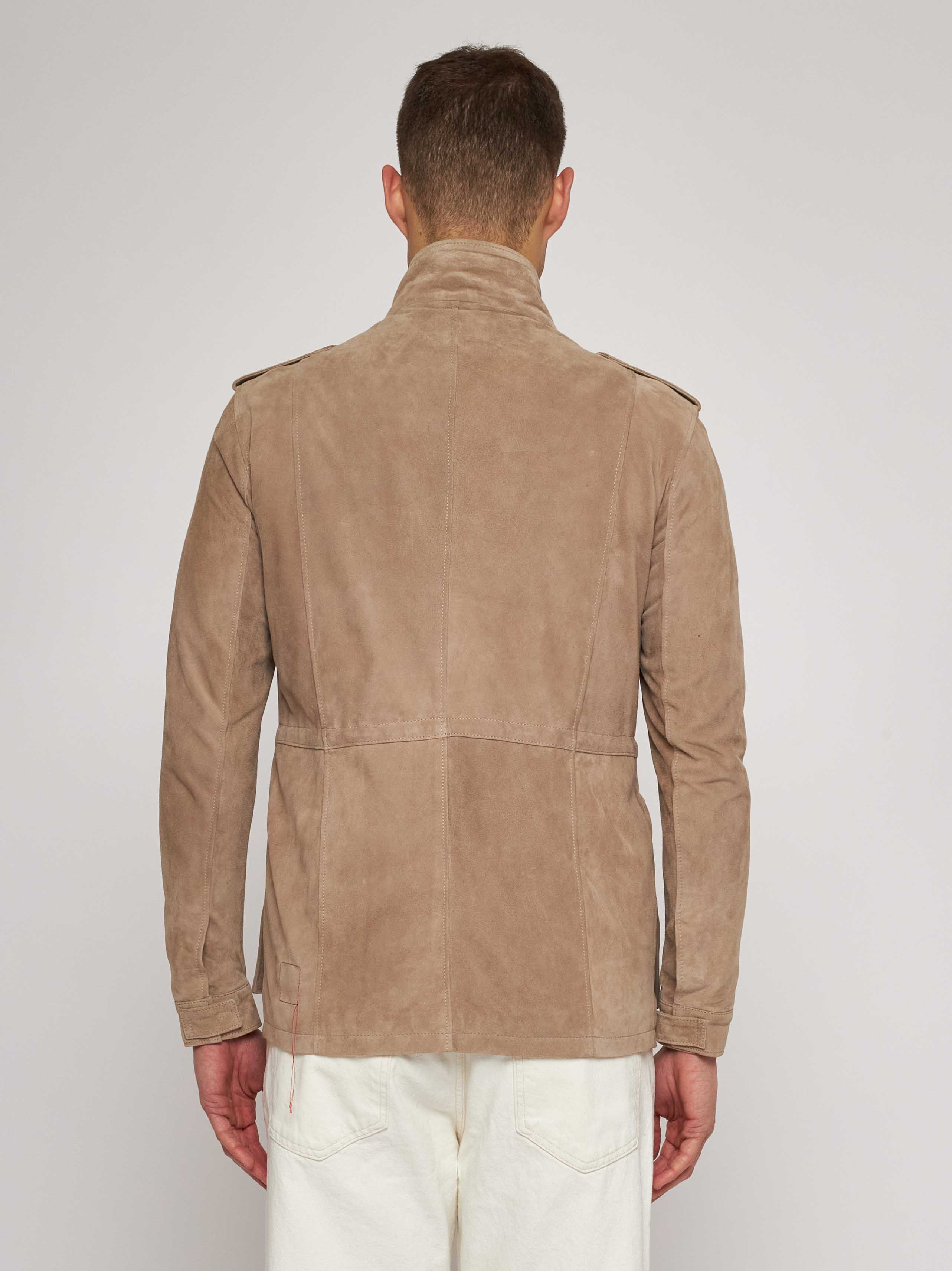 Sand suede field jacket 52266-10201
