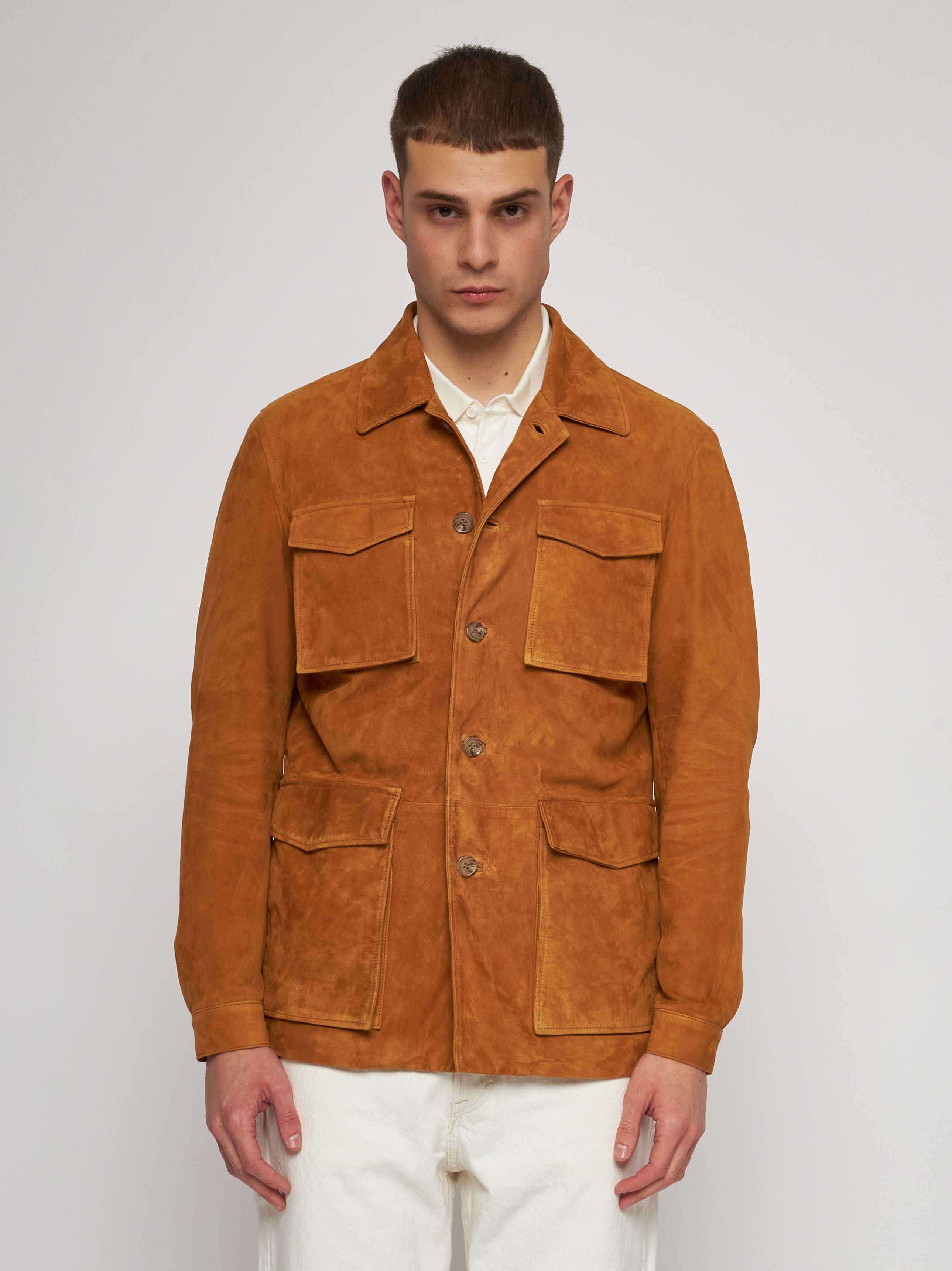 Suede field jacket leather 52267-10201