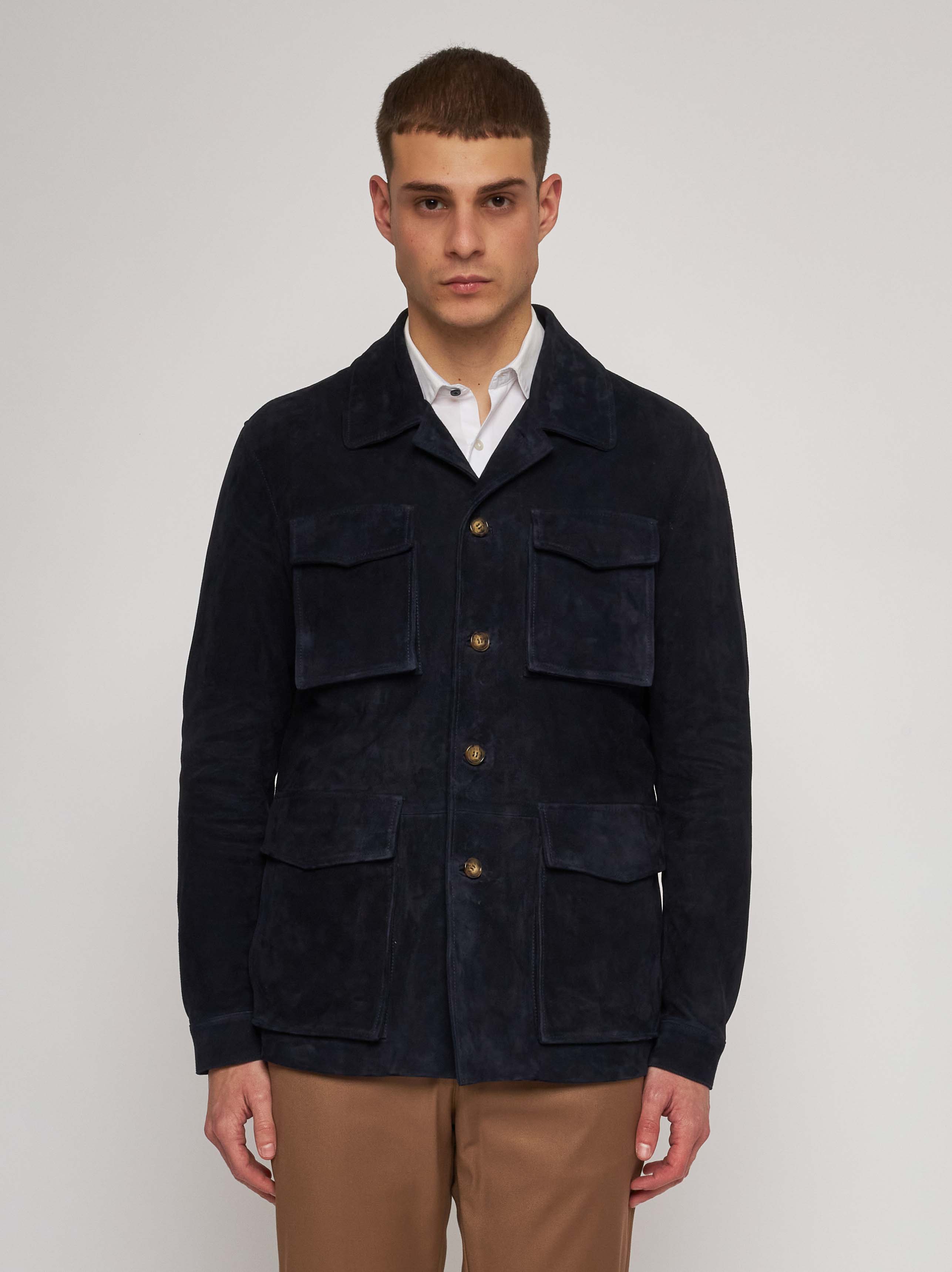 Blue Suede Field Jacket 52267-10201