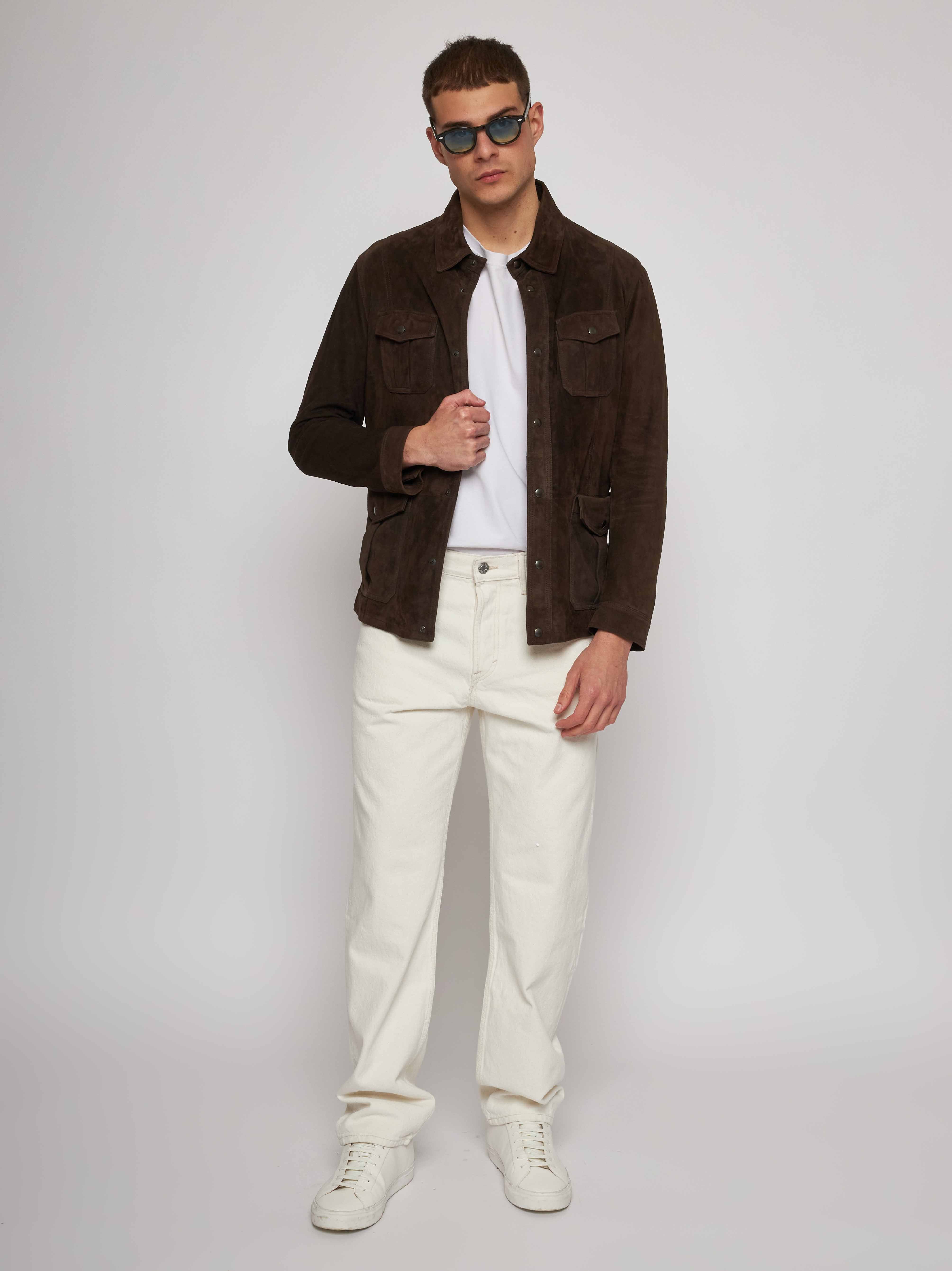 Brown Suede Field Jacket 52268-10201