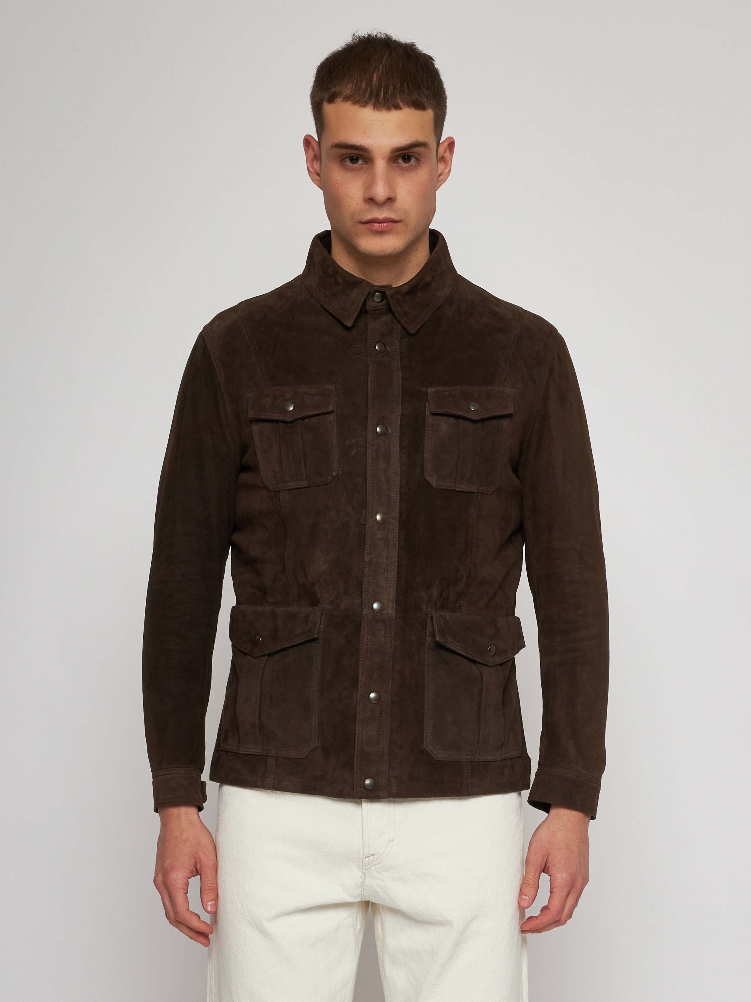 Brown Suede Field Jacket 52268-10201