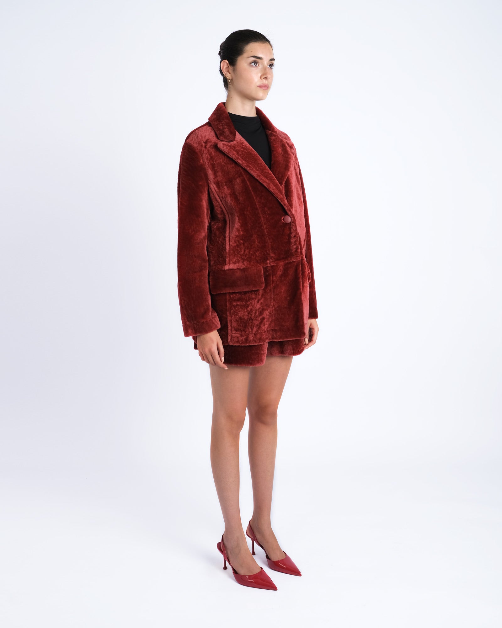 Shearling Blazer