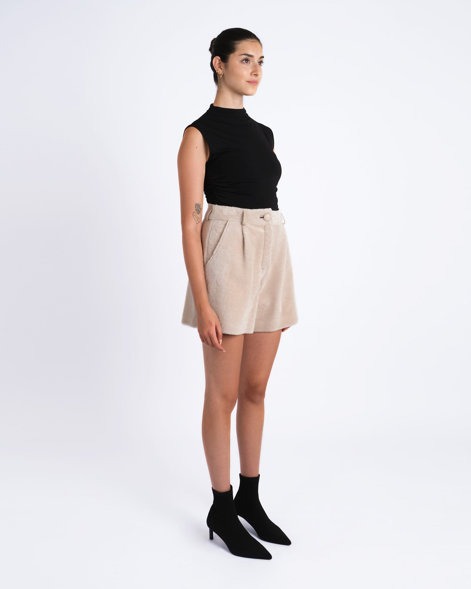 Shearling shorts