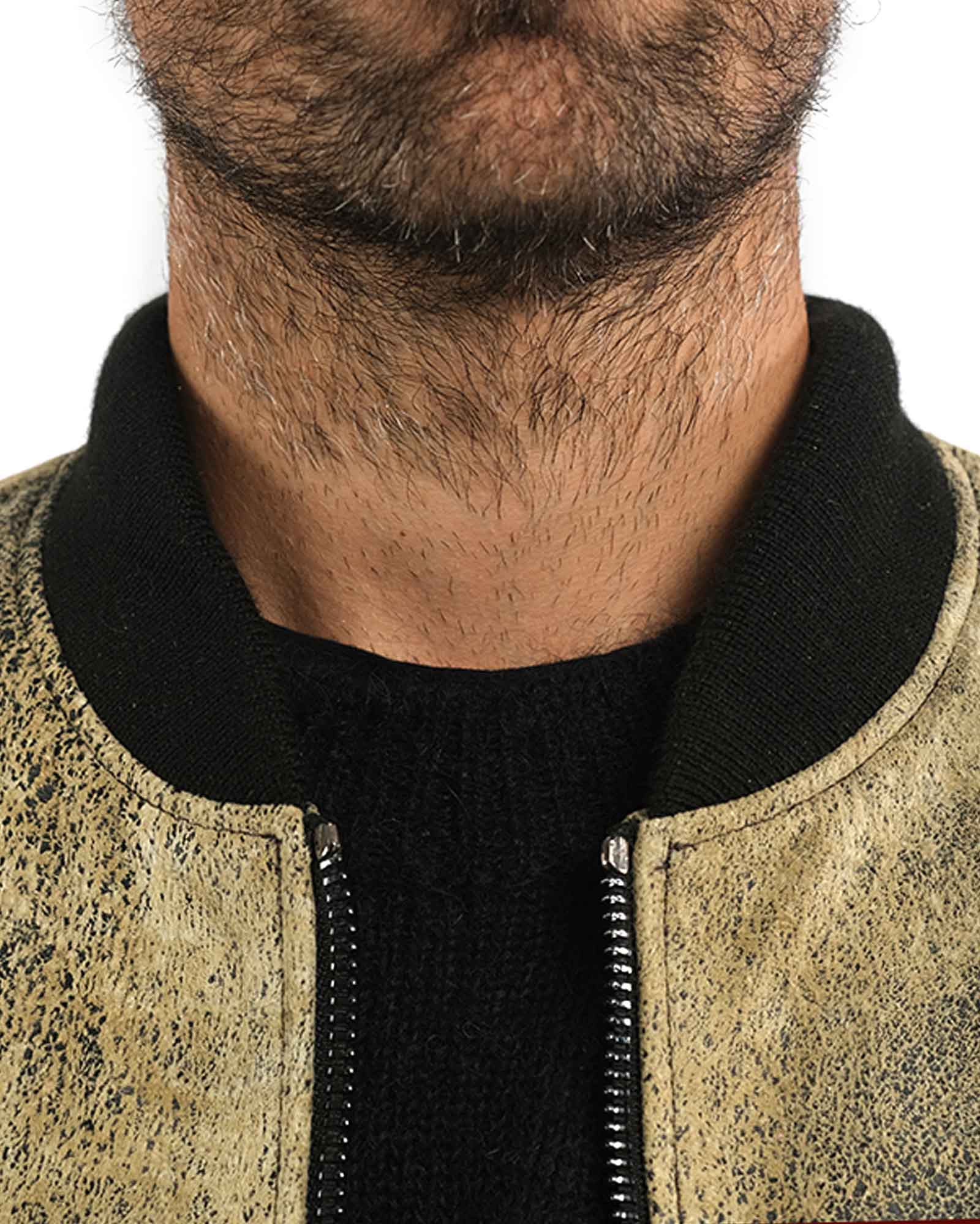 Bomber in nappa savage nero 41231B-90228