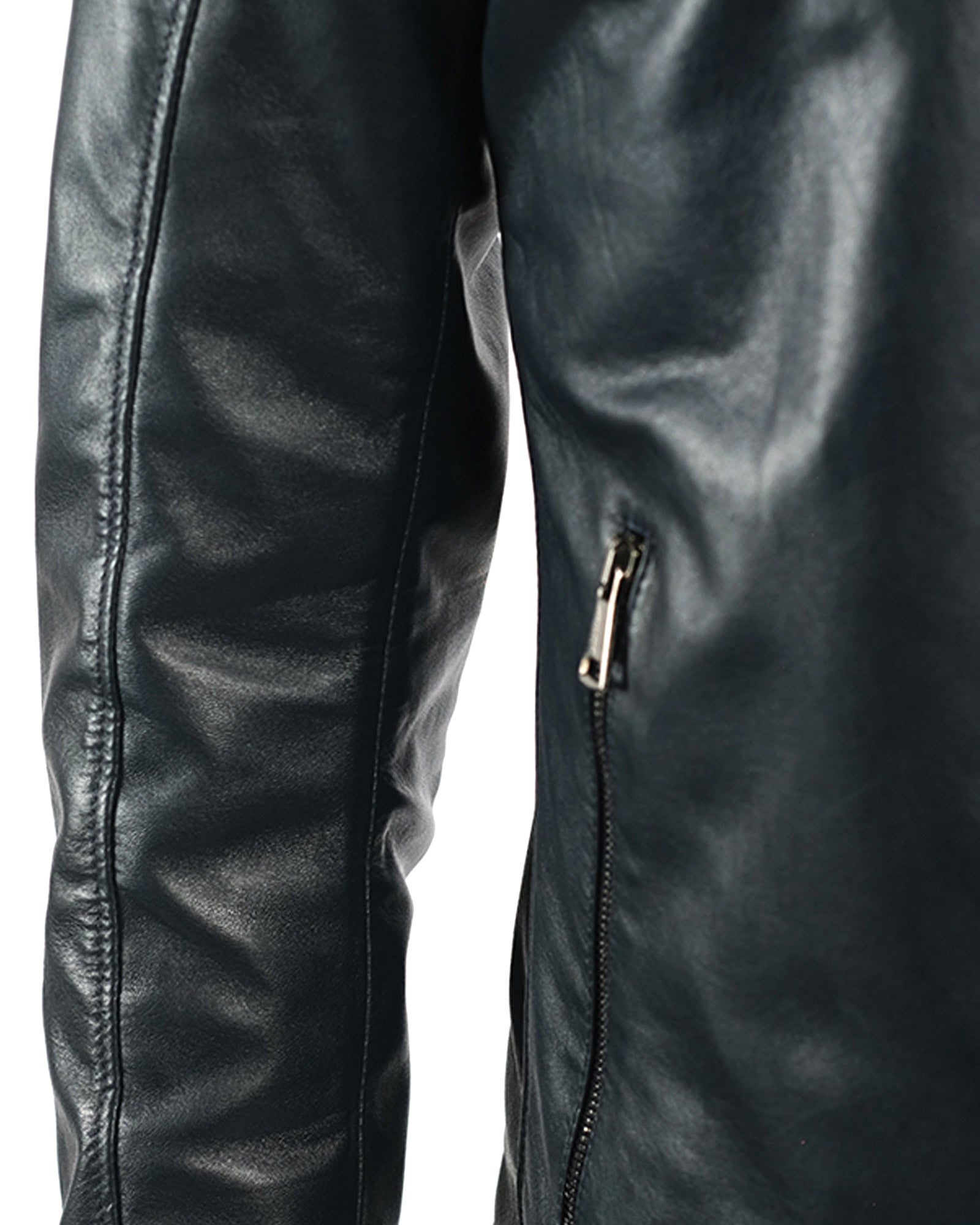 Giubbino in nappa blu 41235- 10101_36