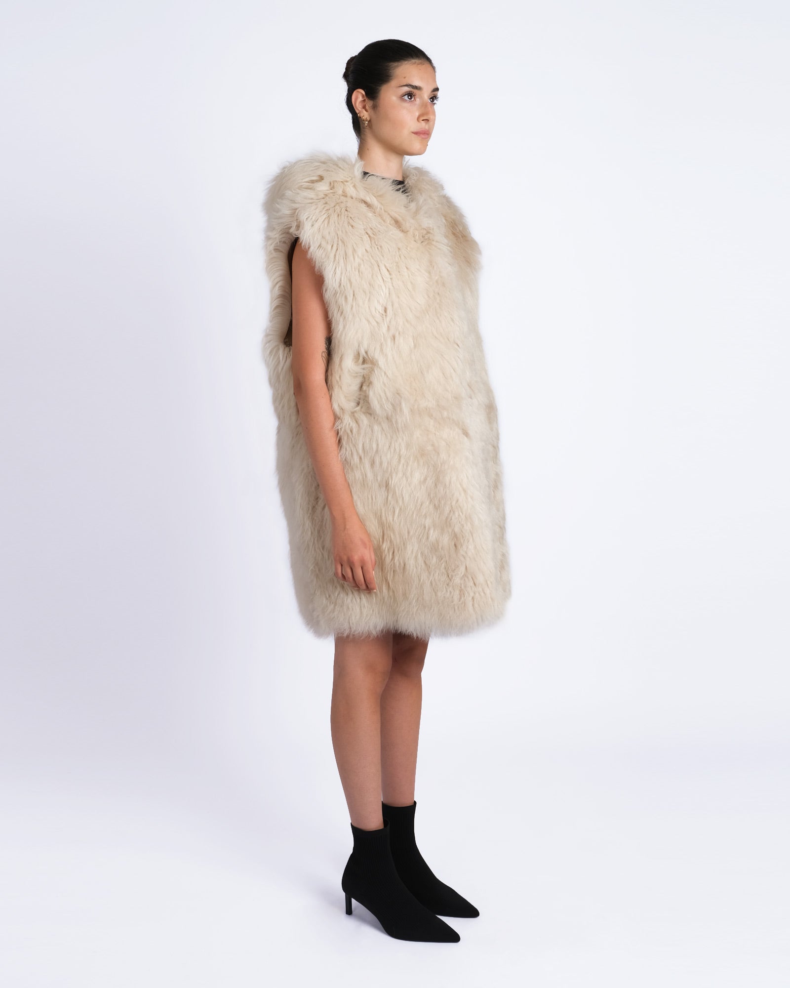 Shepherd's Shearling Long Vest