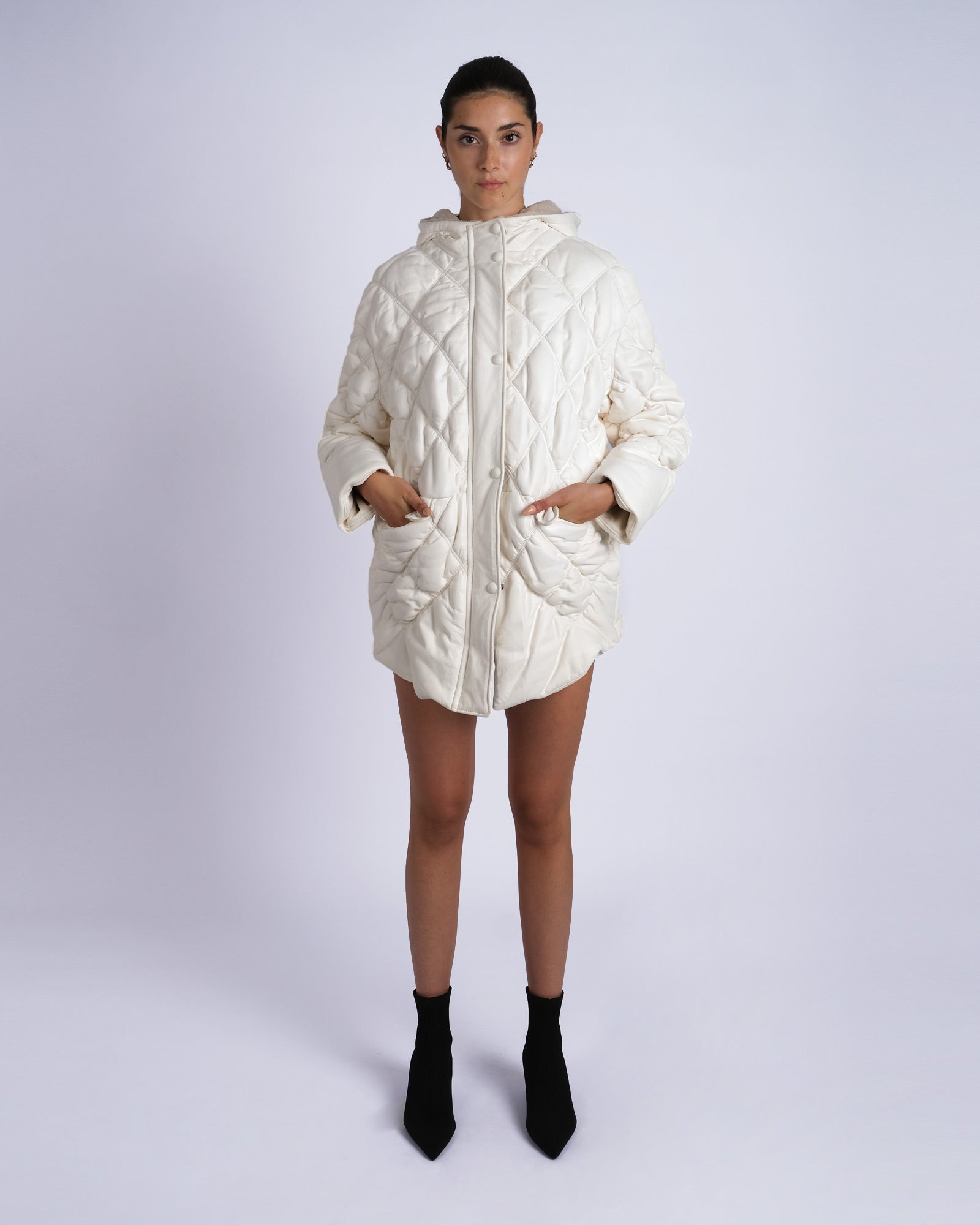 Classic quilted nappa jacket
