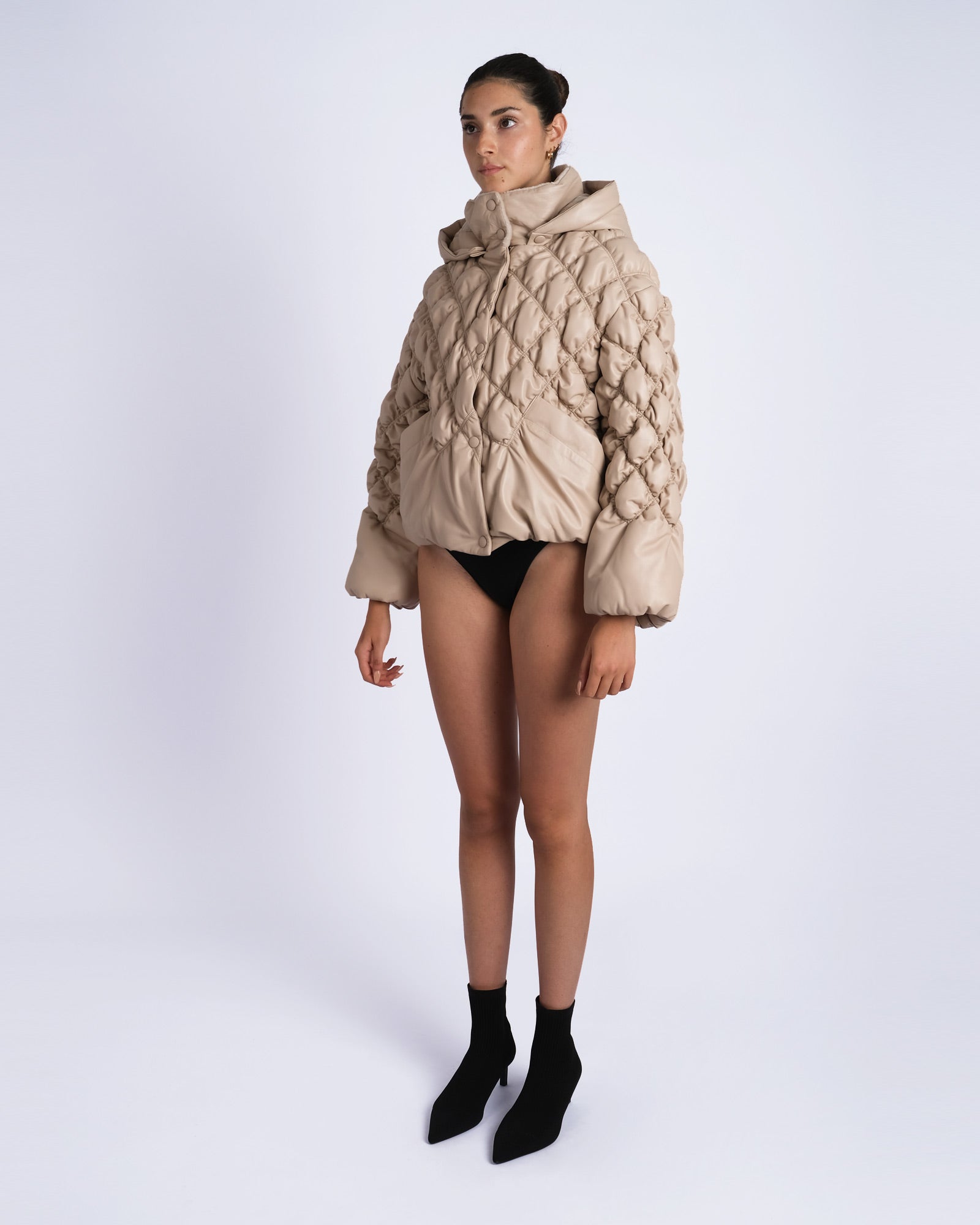 Blouson in classic quilted nappa