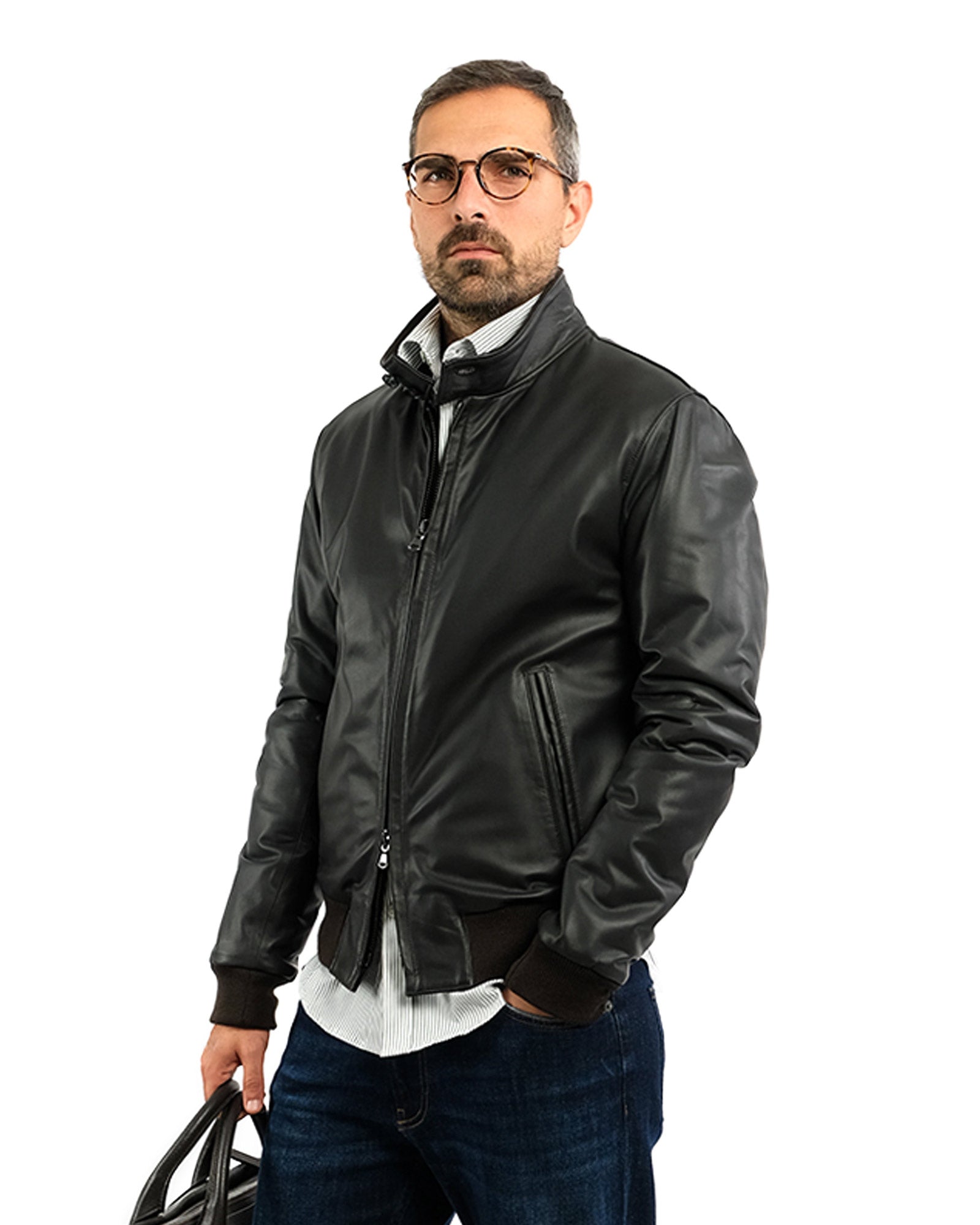 Bomber in nappa testa di moro 51220-10101