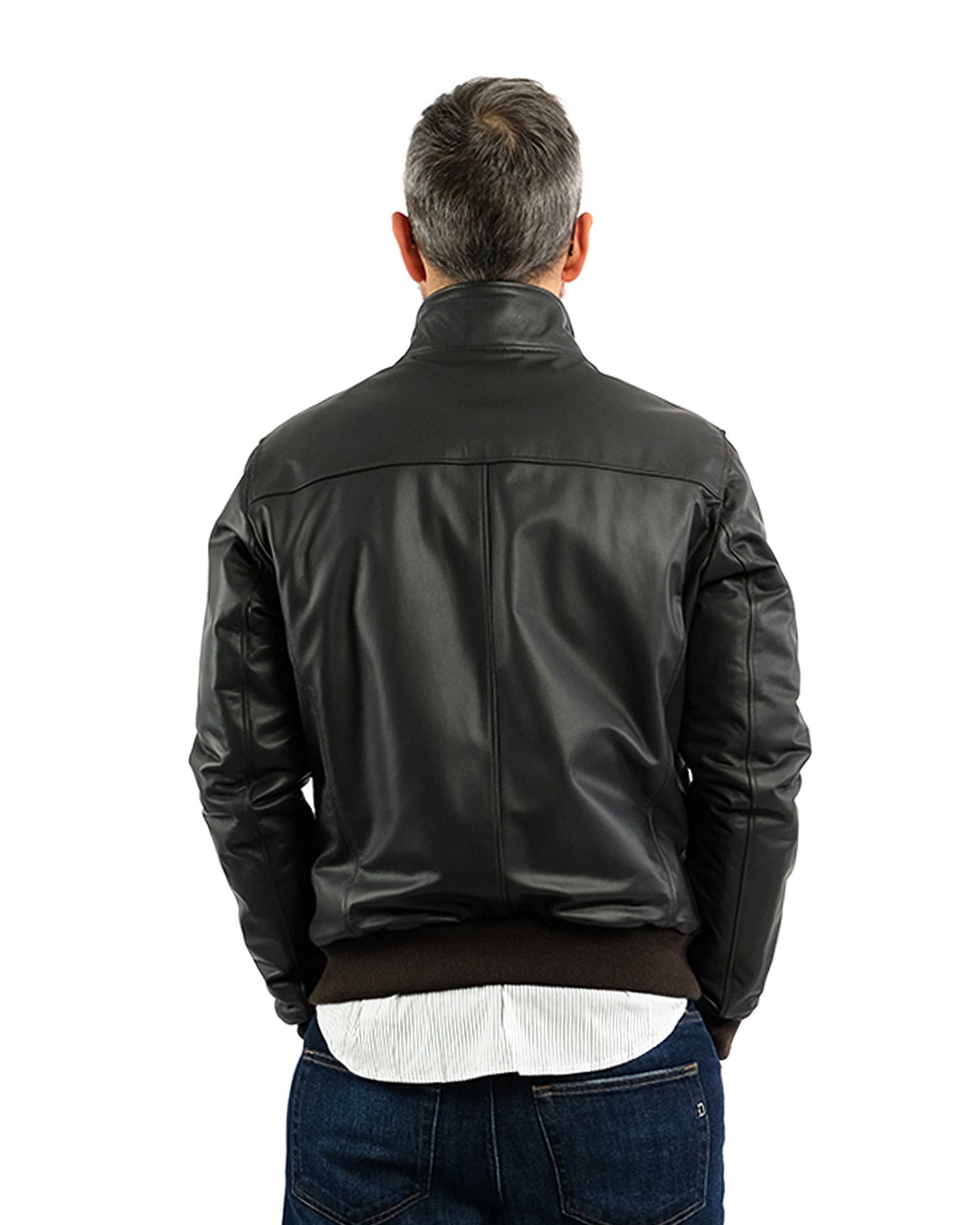 Bomber in dark brown nappa leather 51220-10101