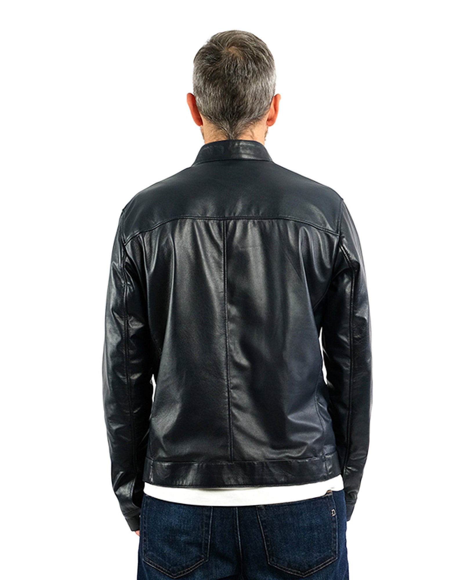 Giubbino in nappa blu 41235- 10101_36