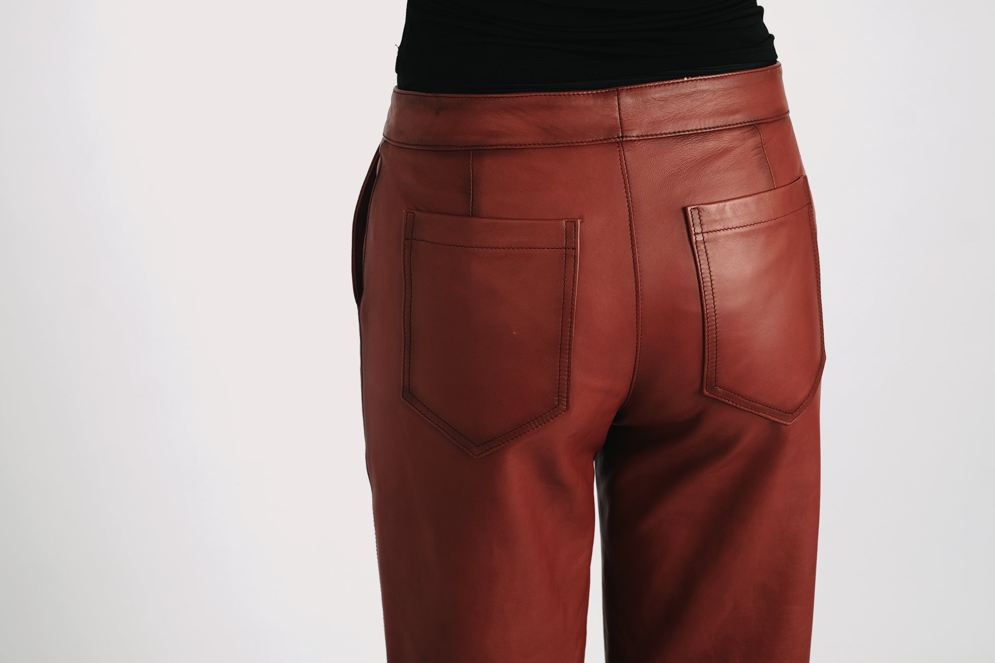 Nappa leather trousers