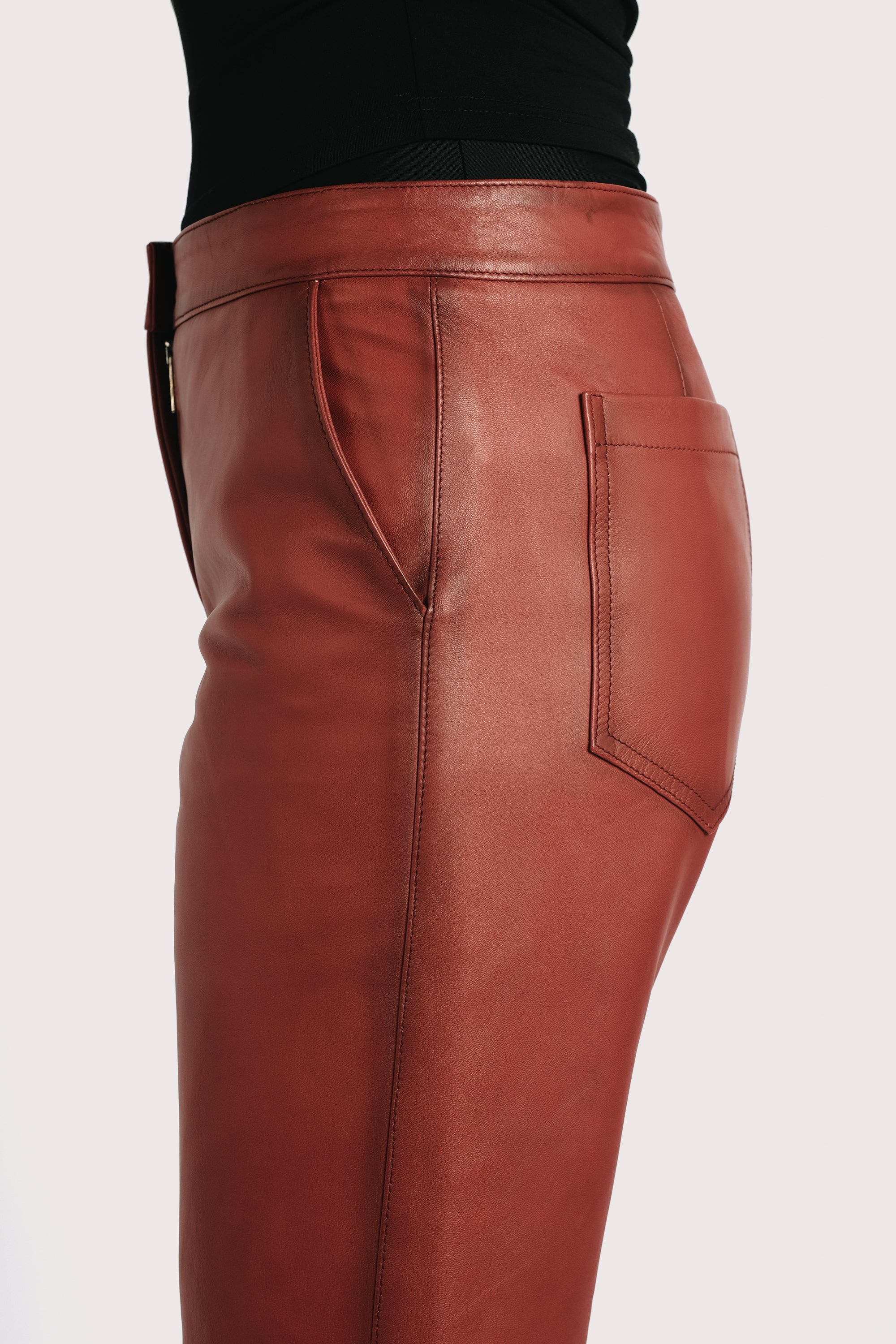 Nappa leather trousers