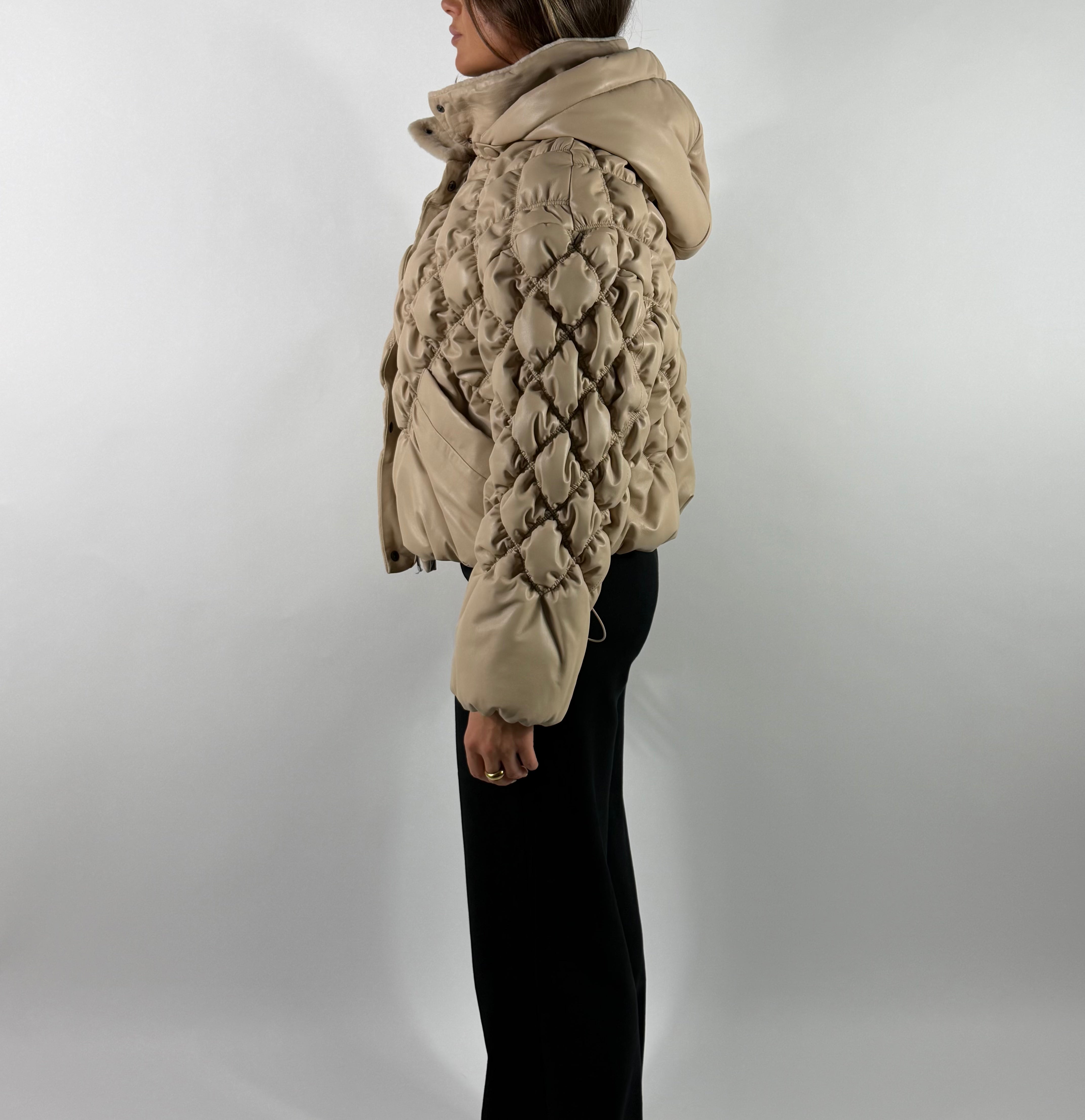 Blouson in classic quilted nappa