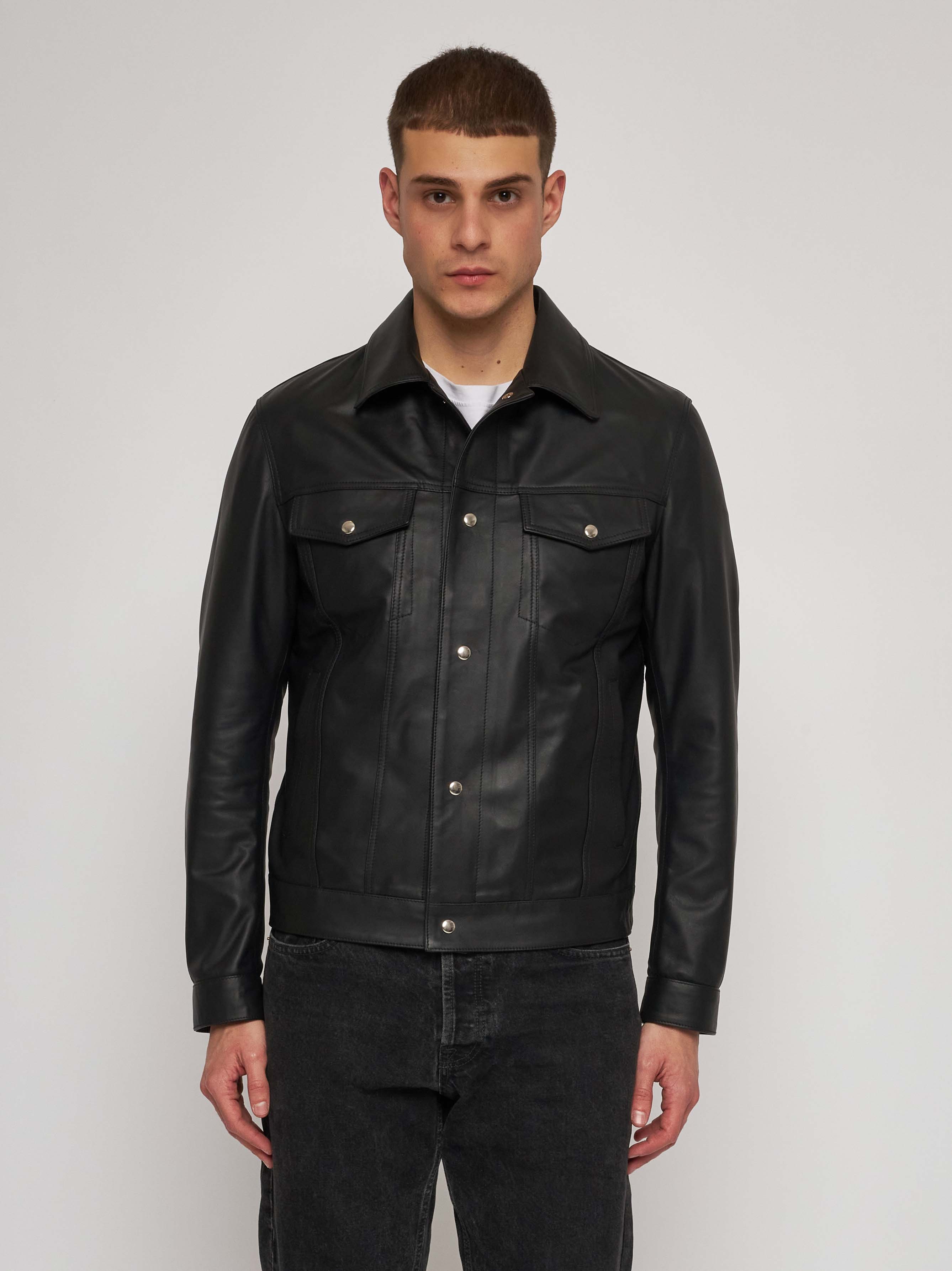 Giubbino in nappa nera 51272B -10101_02