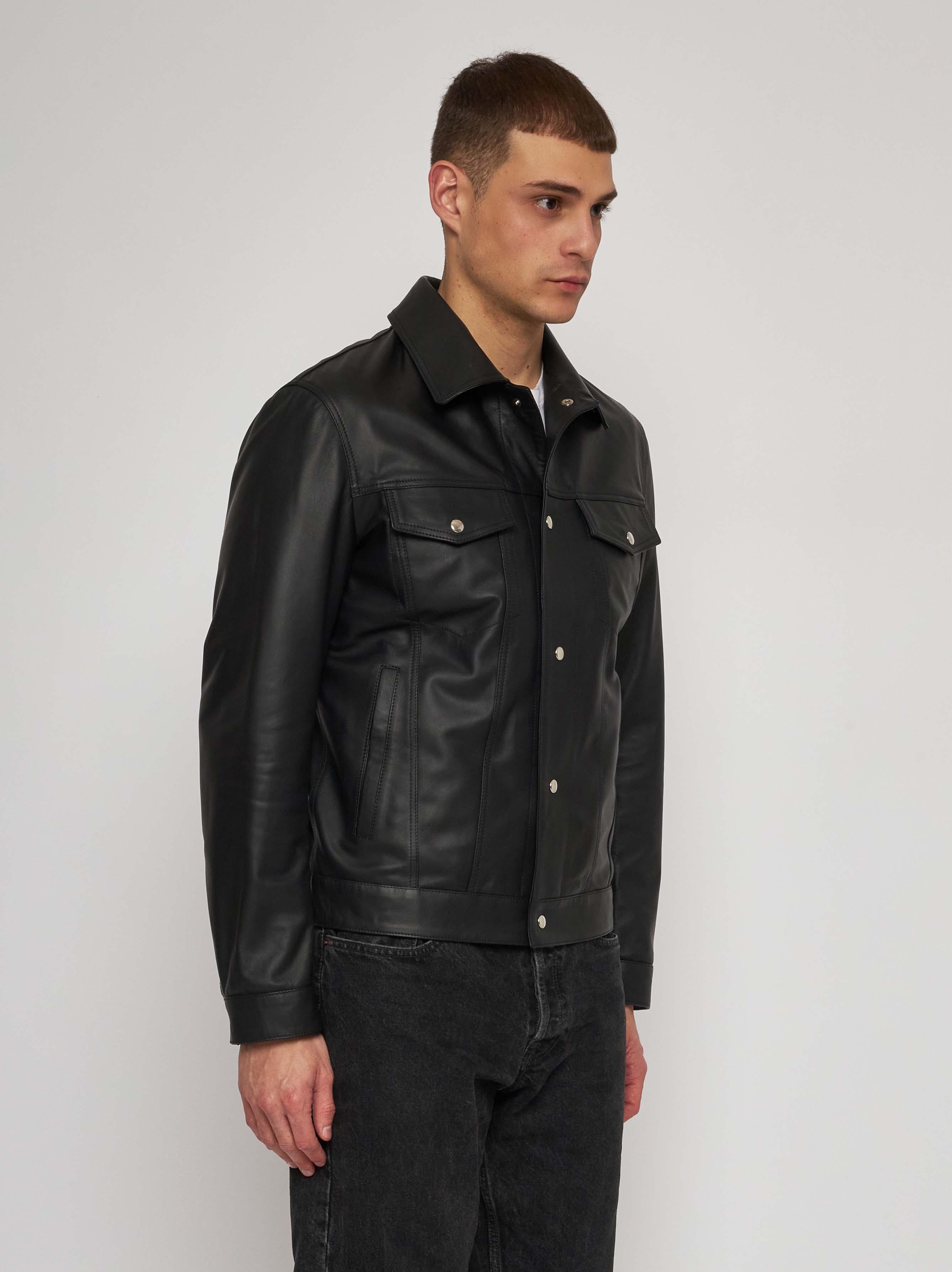 Giubbino in nappa nera 51272B -10101_02