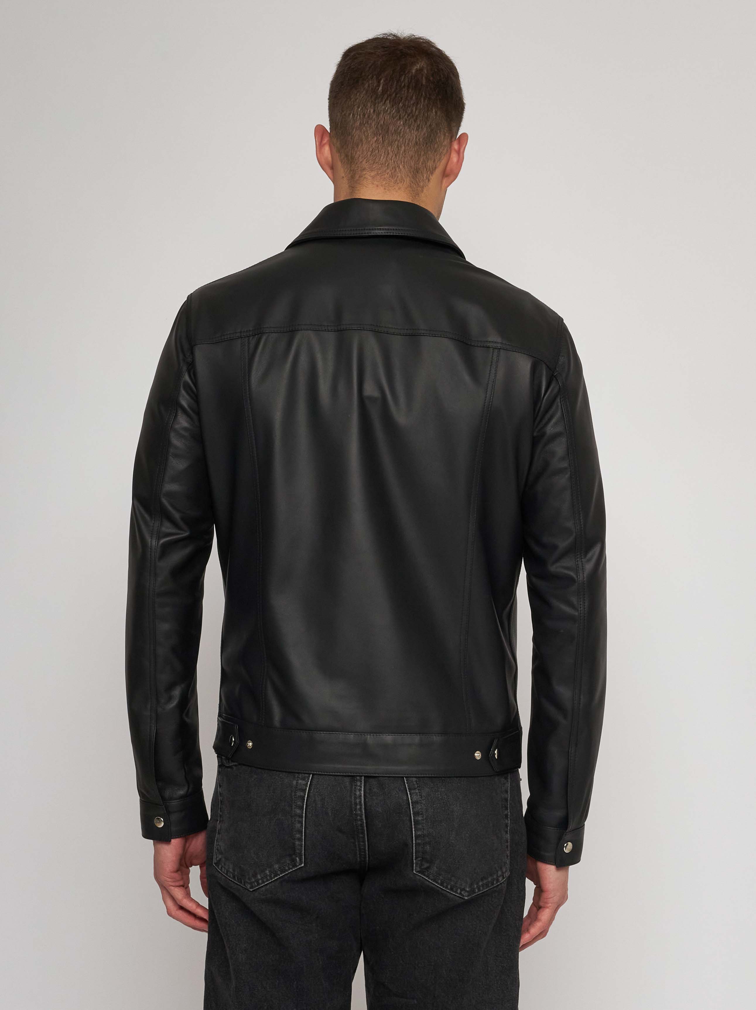 Giubbino in nappa nera 51272B -10101_02