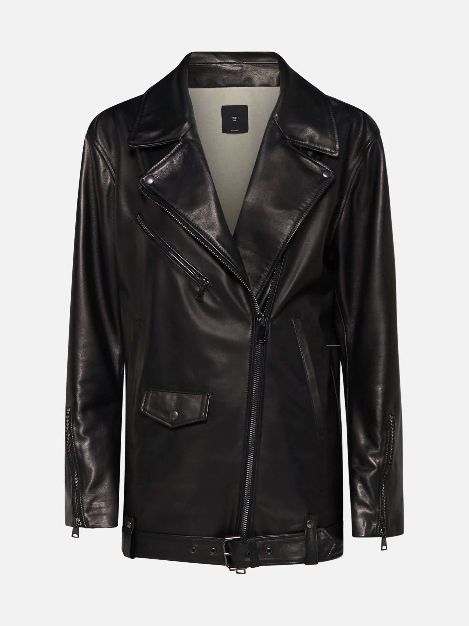 Nappa leather jacket mod. oversize jacket