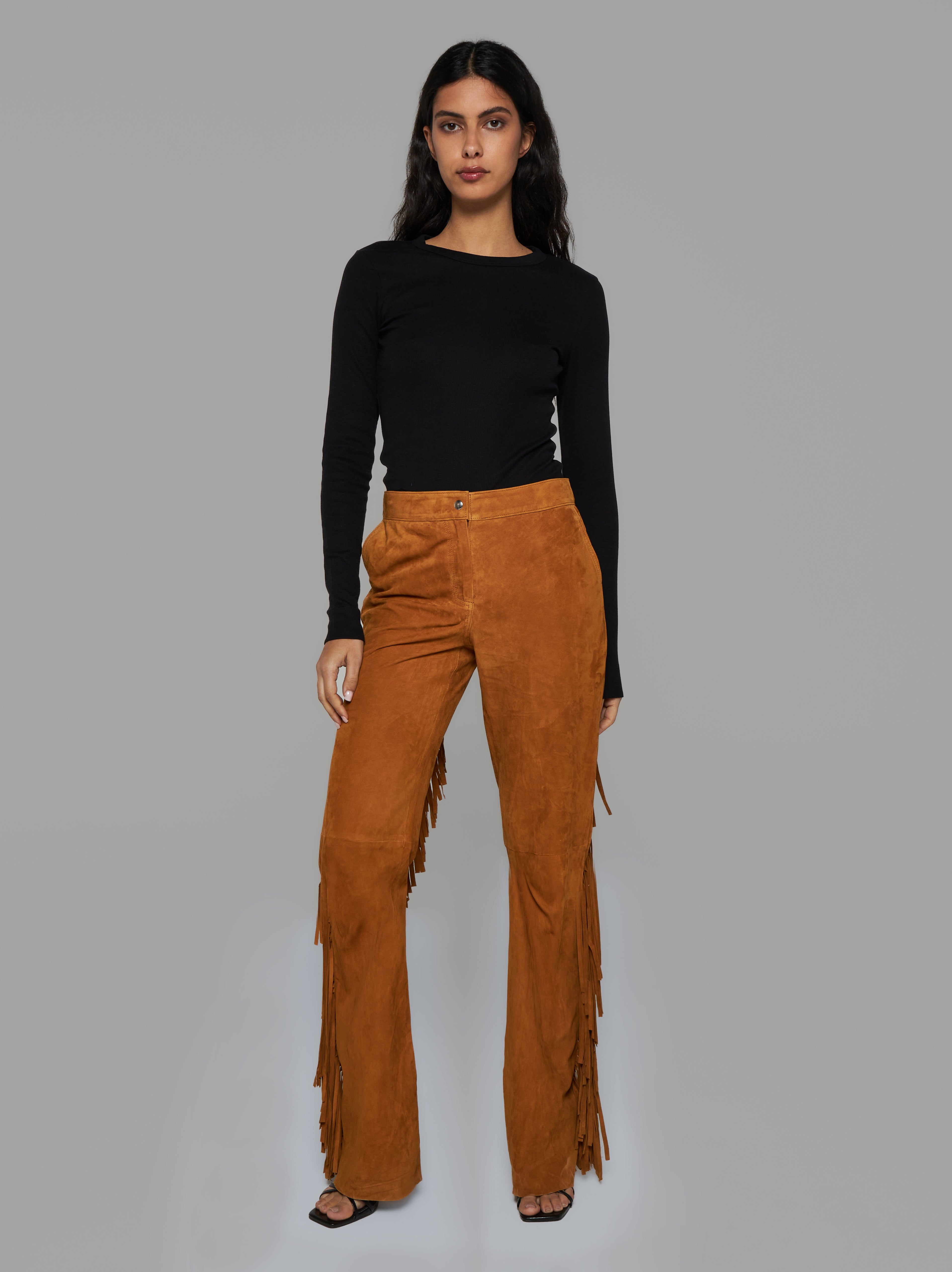 Trousers with Fringes