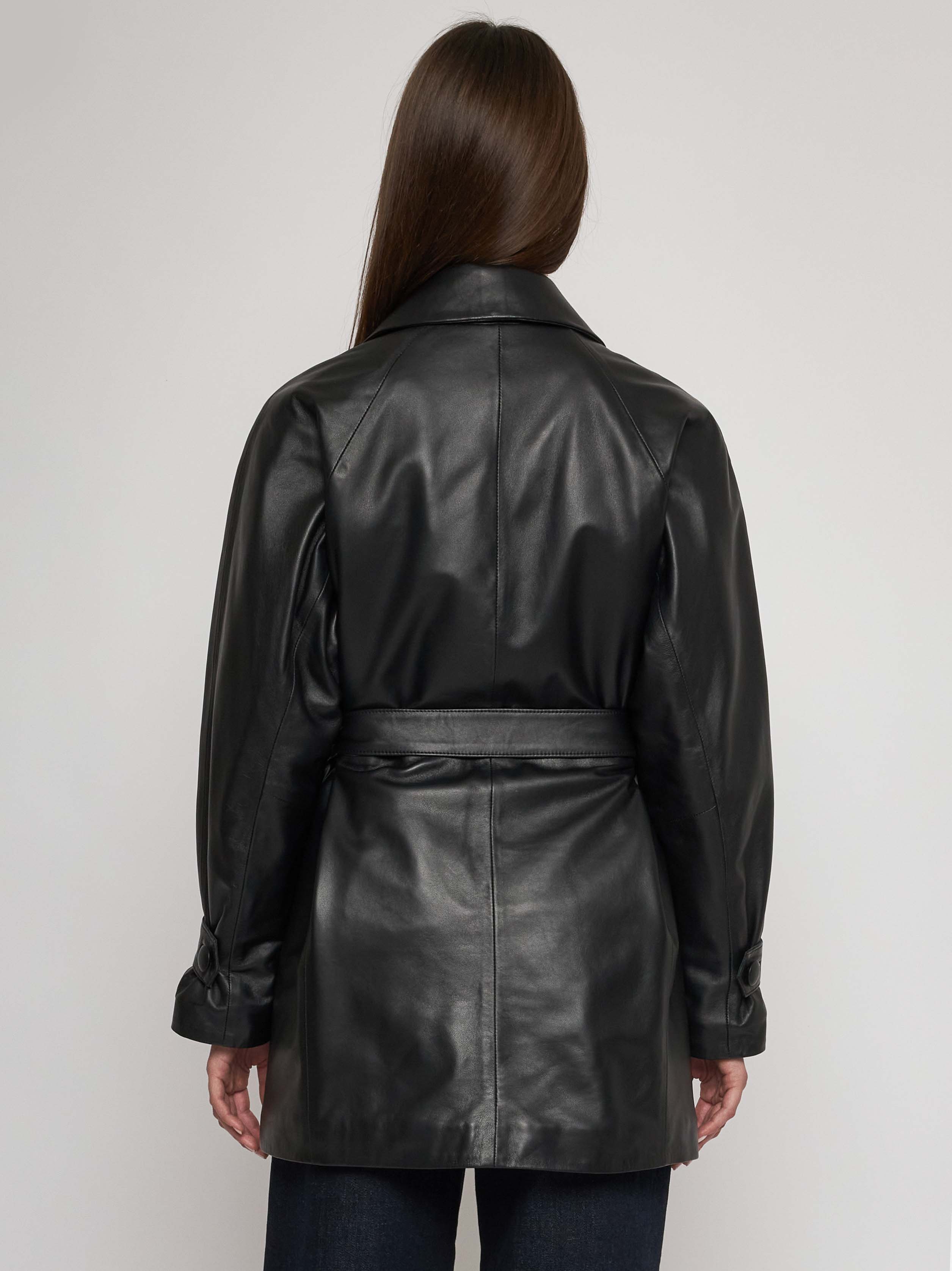 Trench coat in soft nappa 23CP09-10101