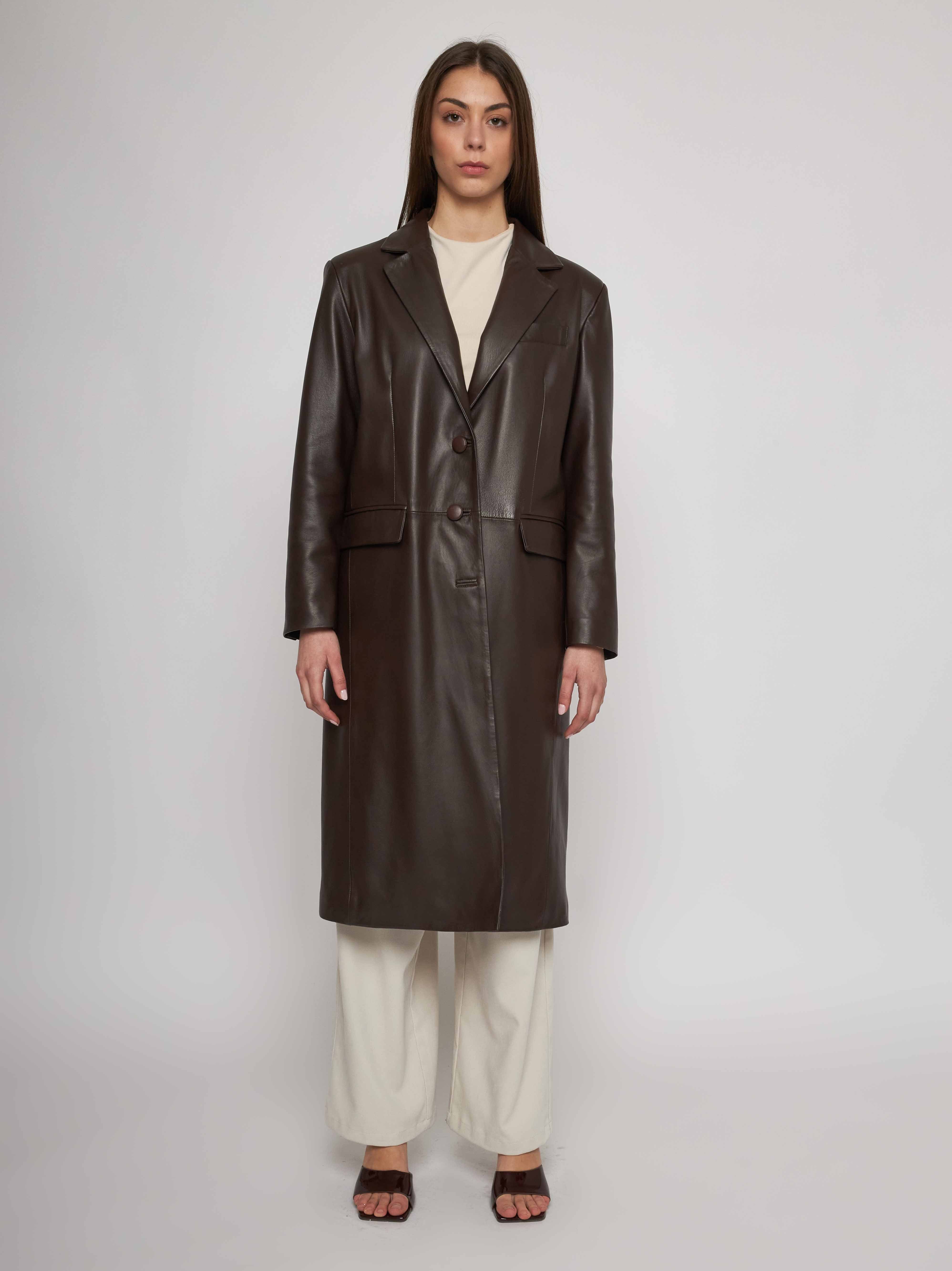 Nappa coat with cupro lining