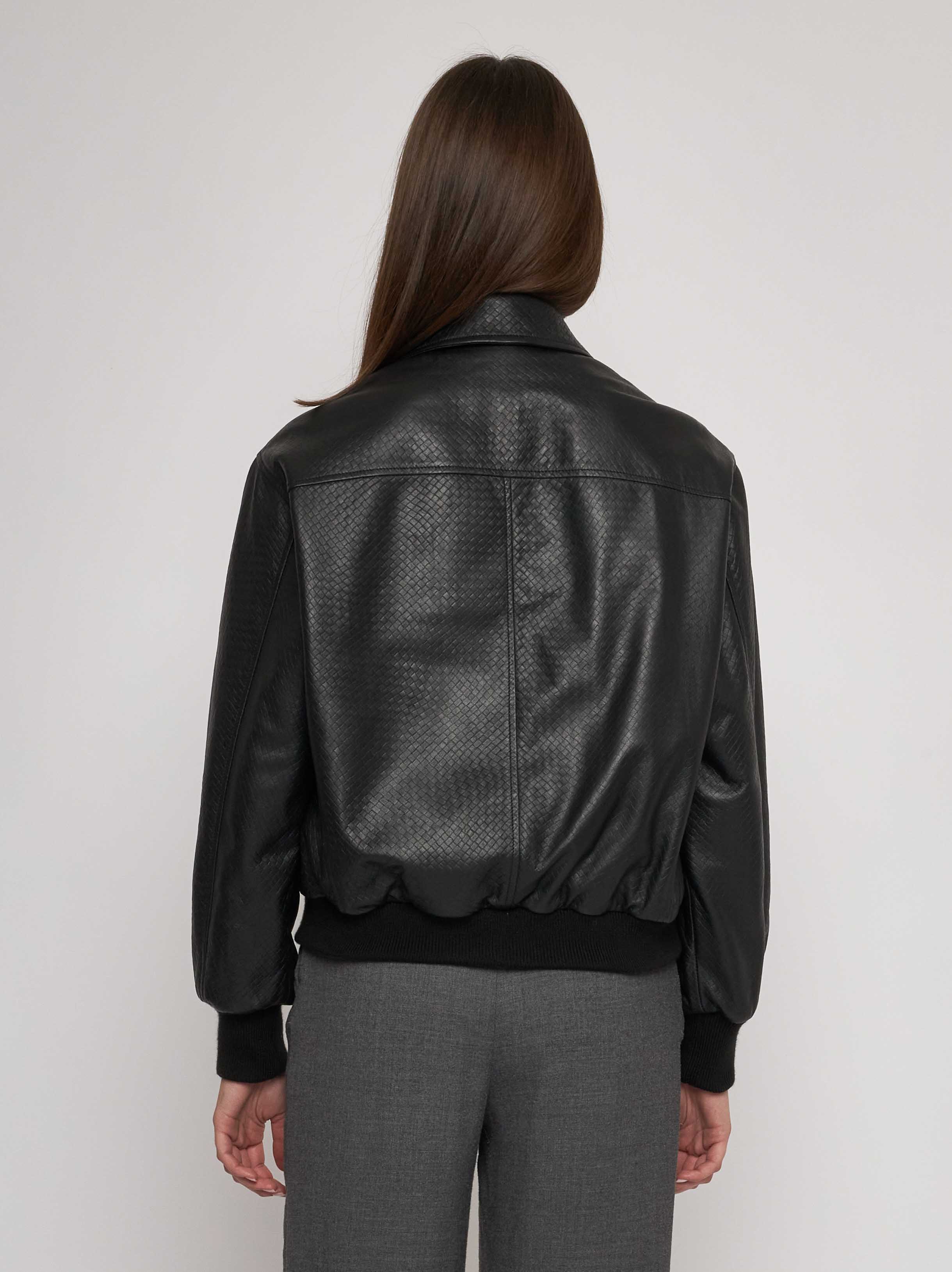 Bomber in quilted classic nappa