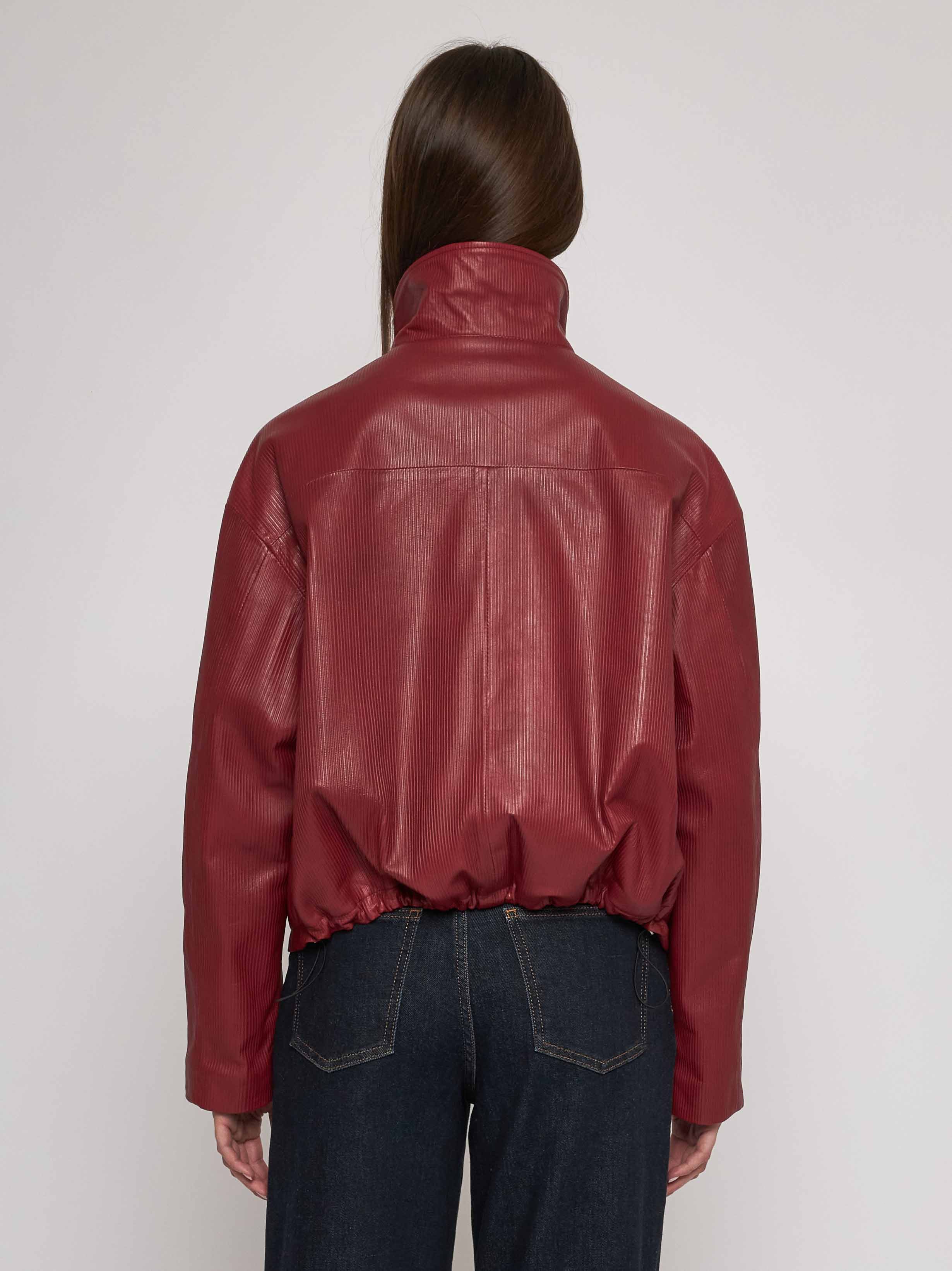 Bomber in quilted classic nappa