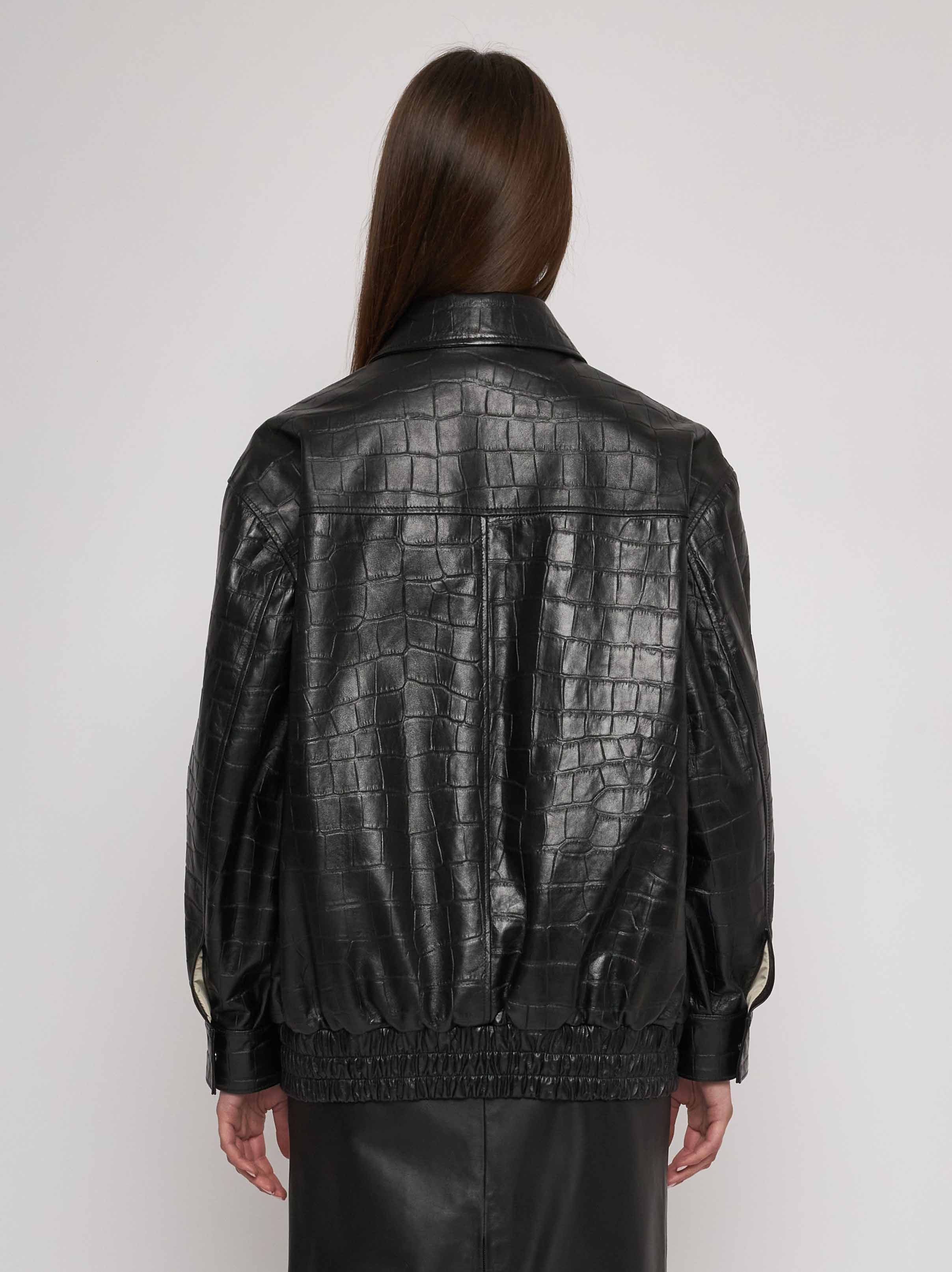 Bomber in quilted classic nappa