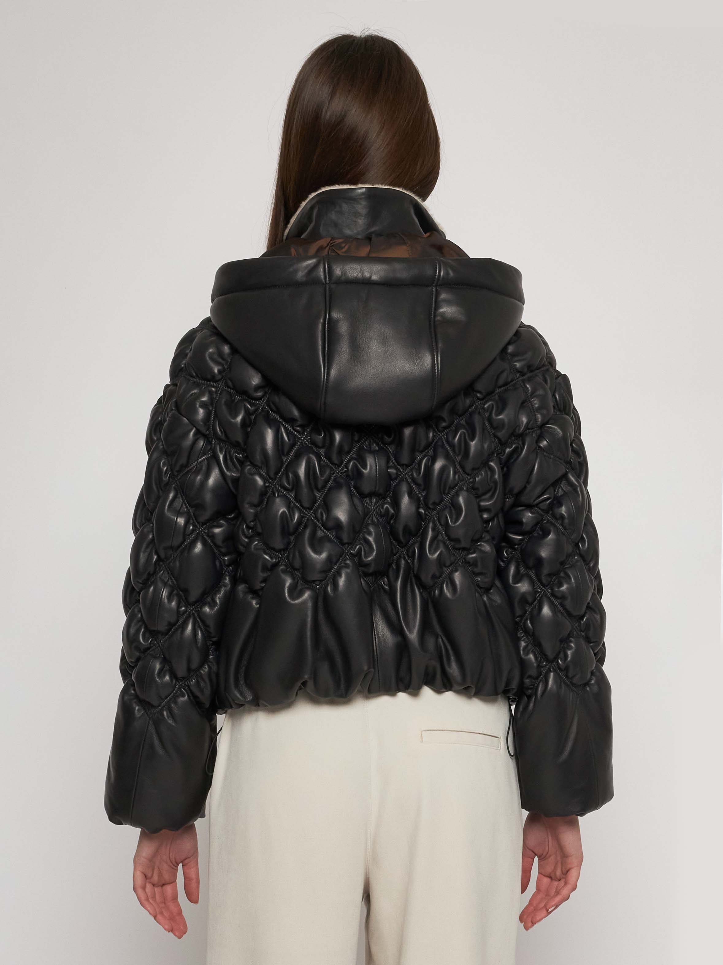 Bomber in quilted classic nappa