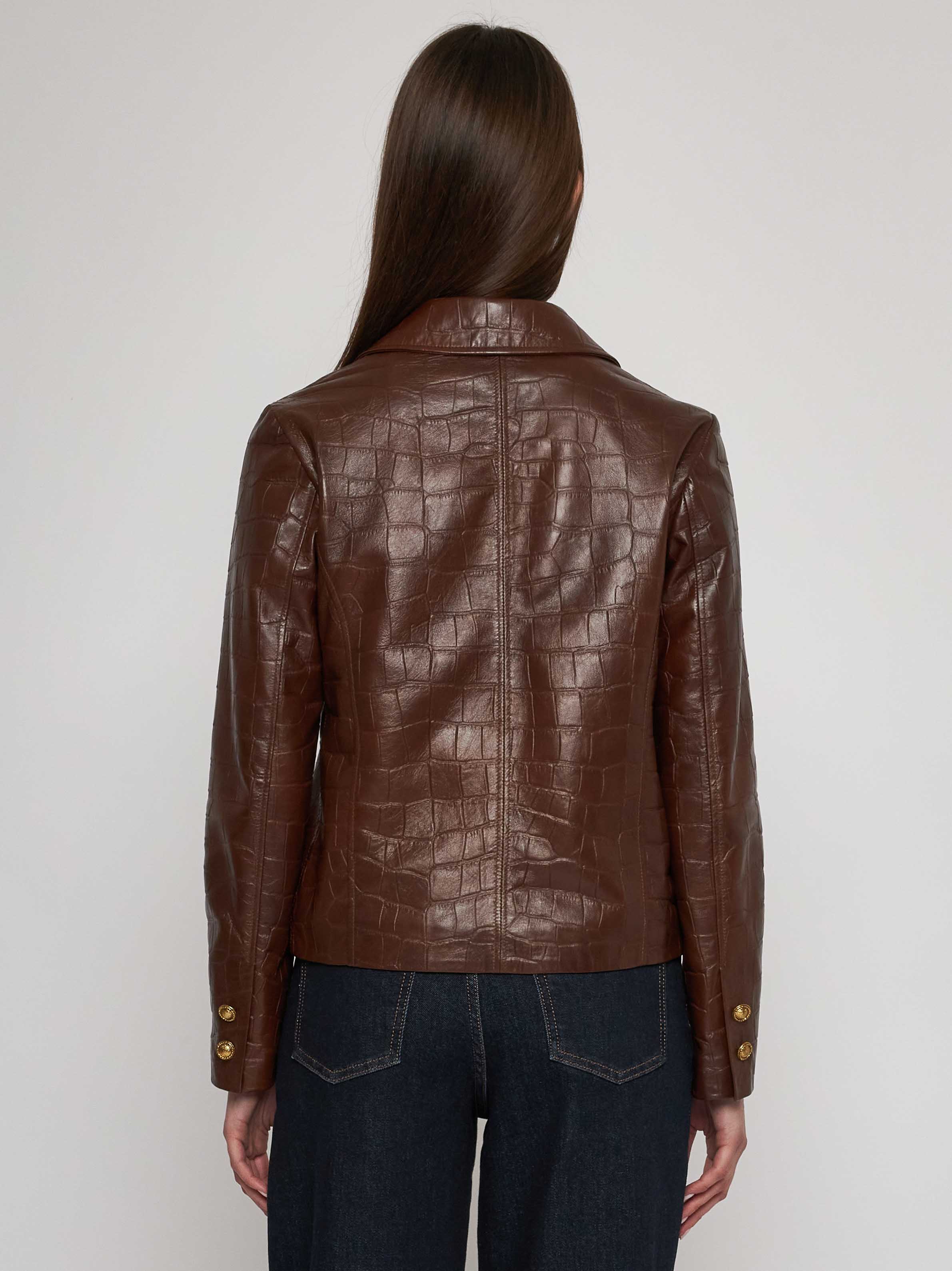 Bomber in quilted classic nappa