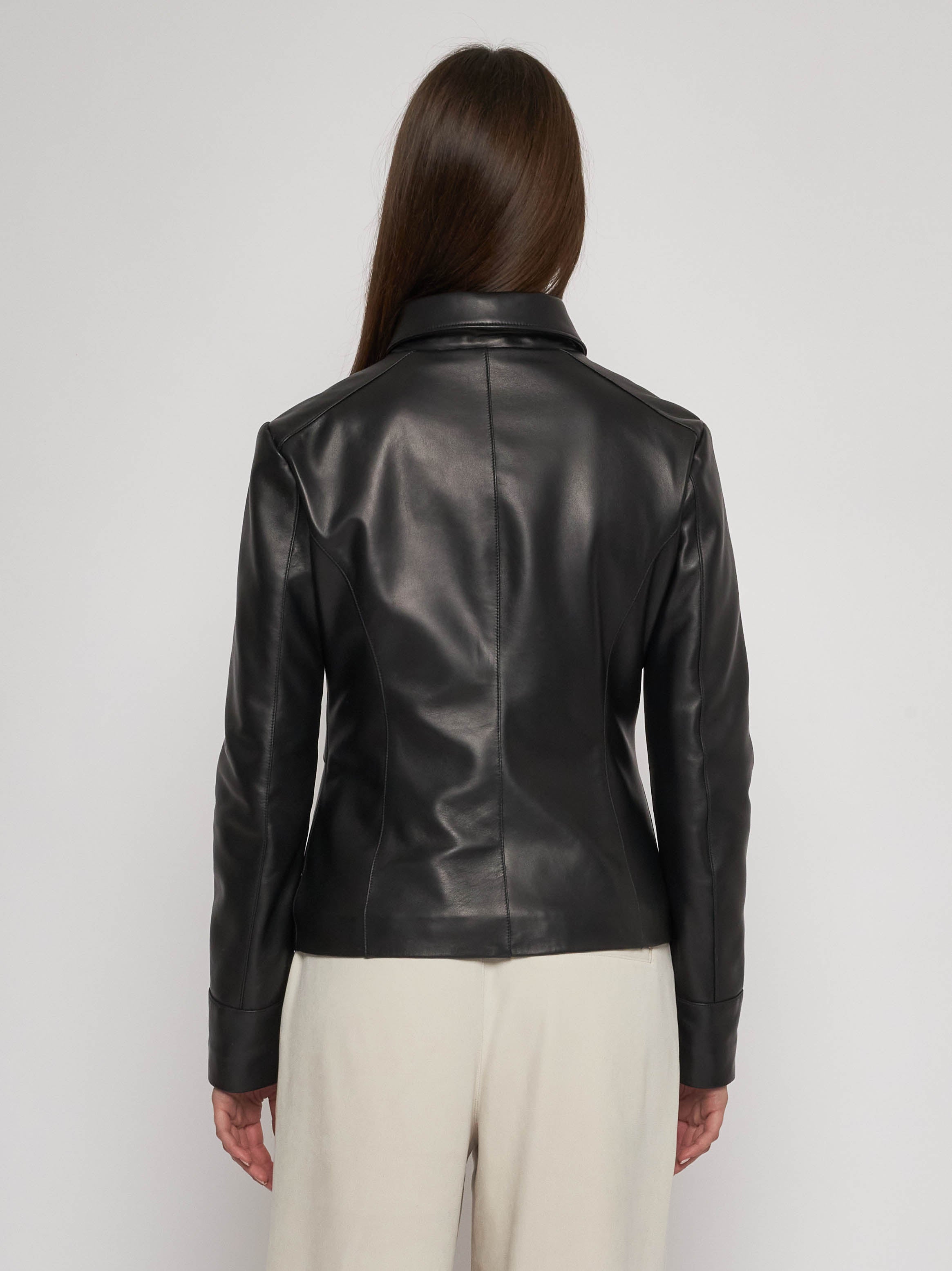 Bomber in quilted classic nappa