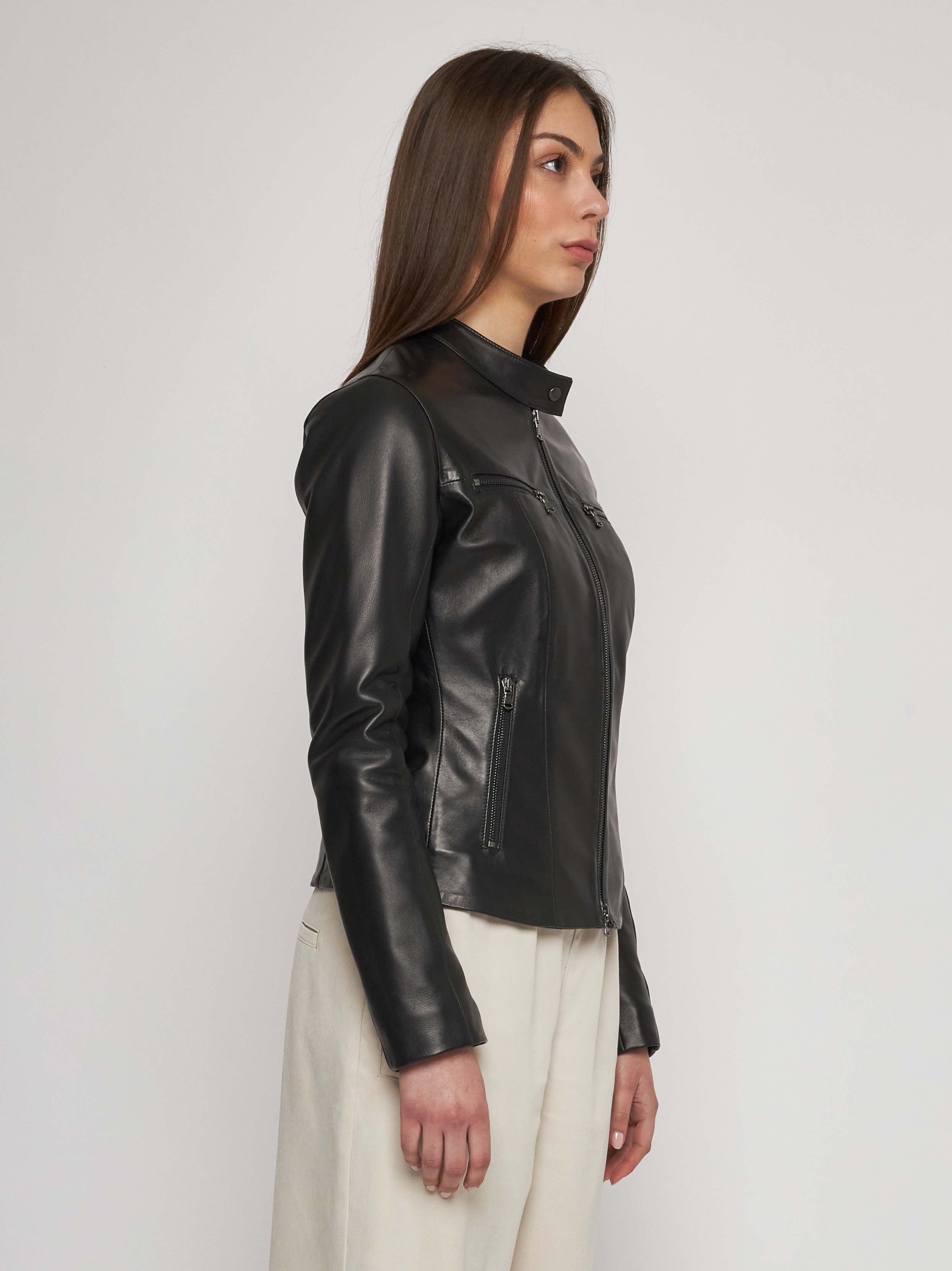 Bomber in quilted classic nappa