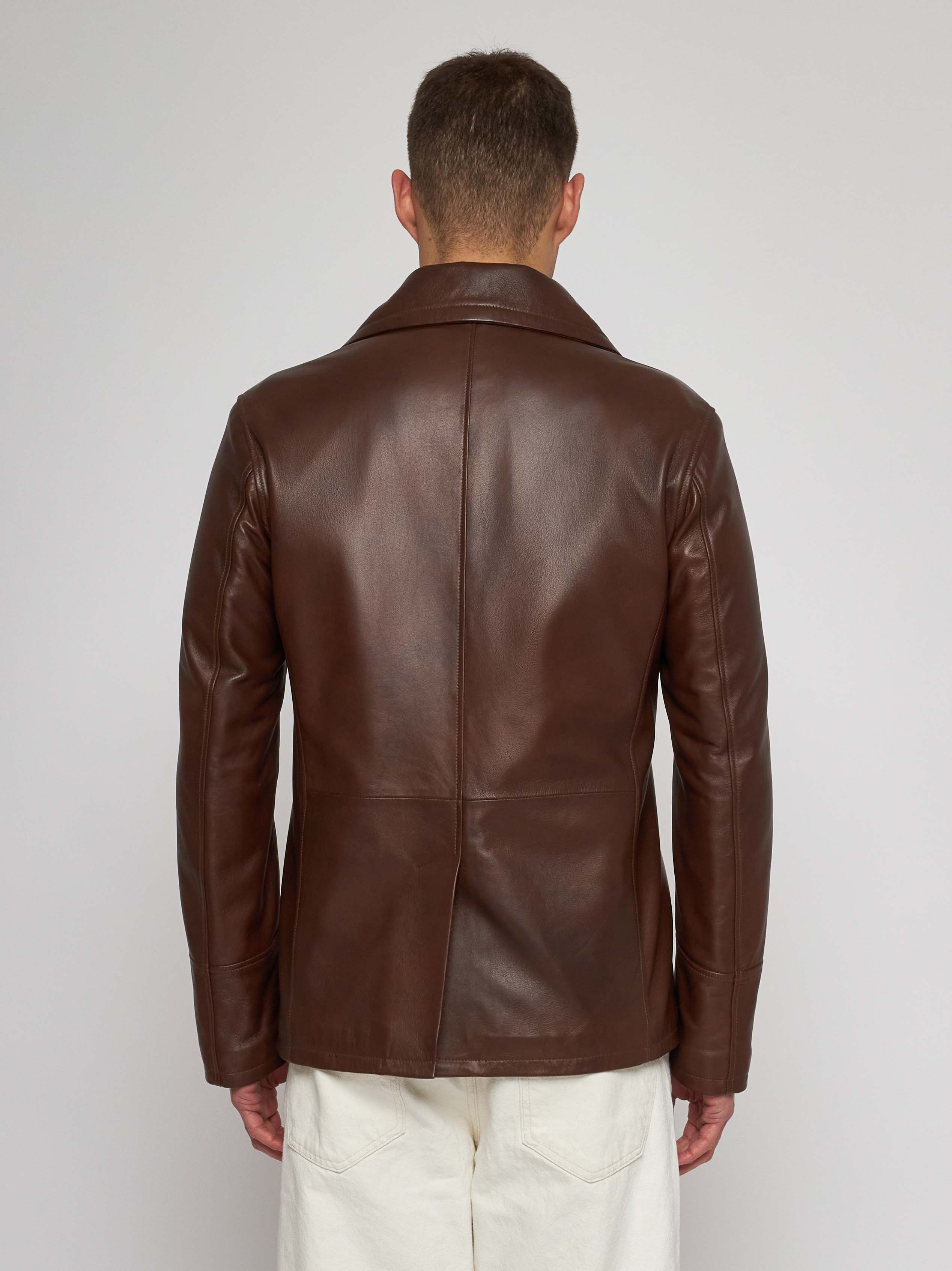 Giubbino in nappa doppio petto 53255 -10117