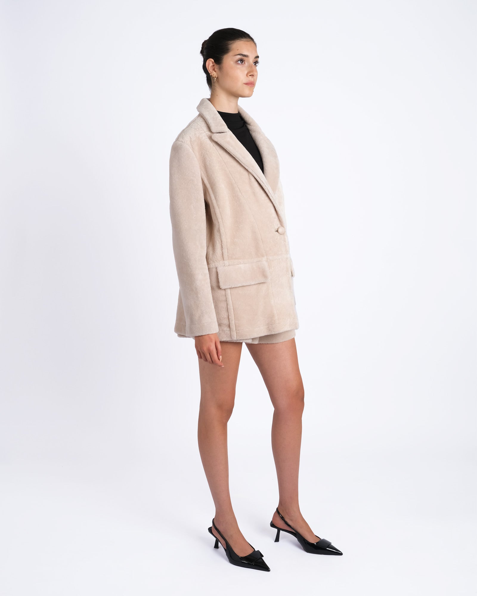 Shearling Blazer