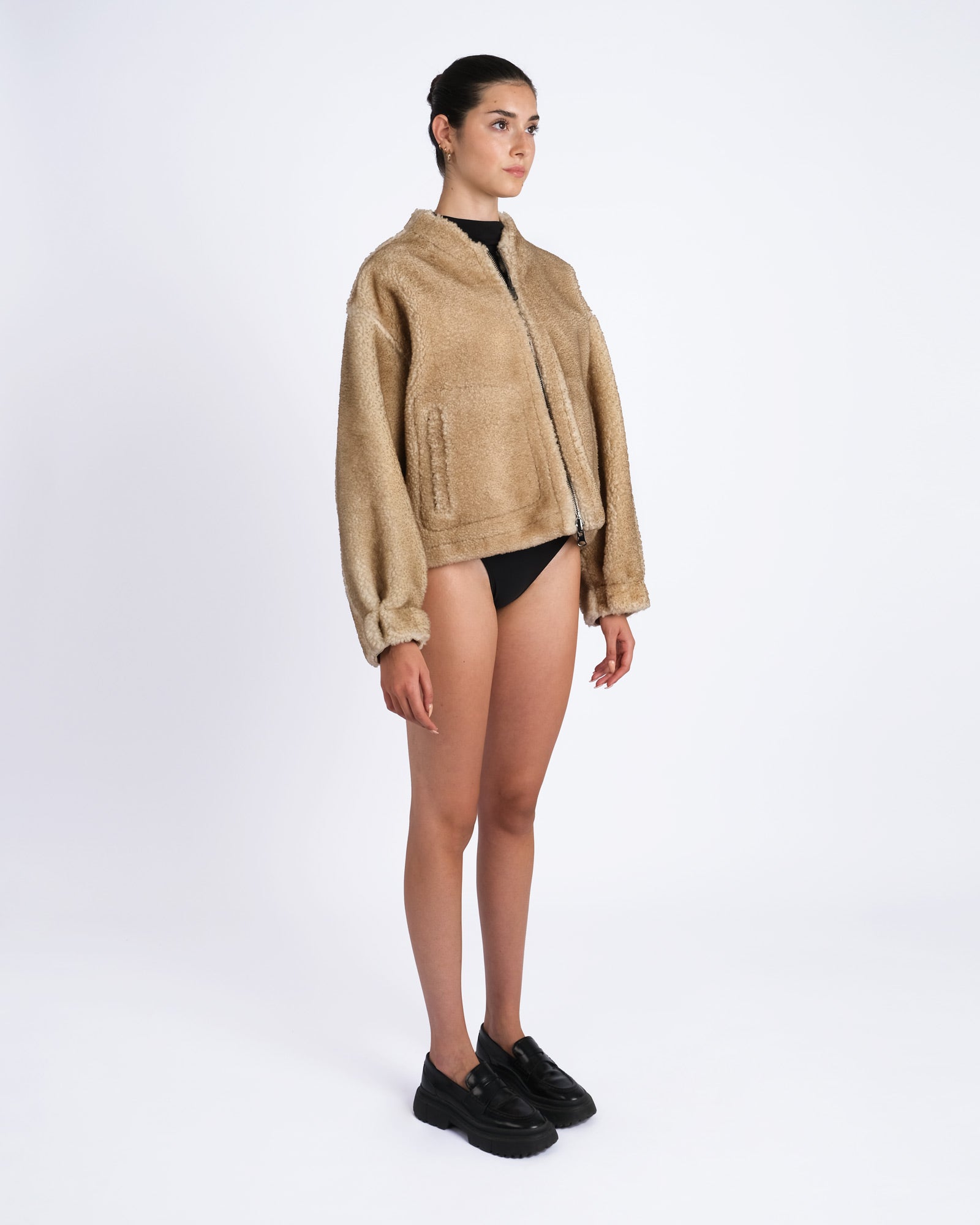 Bomber  in shearling