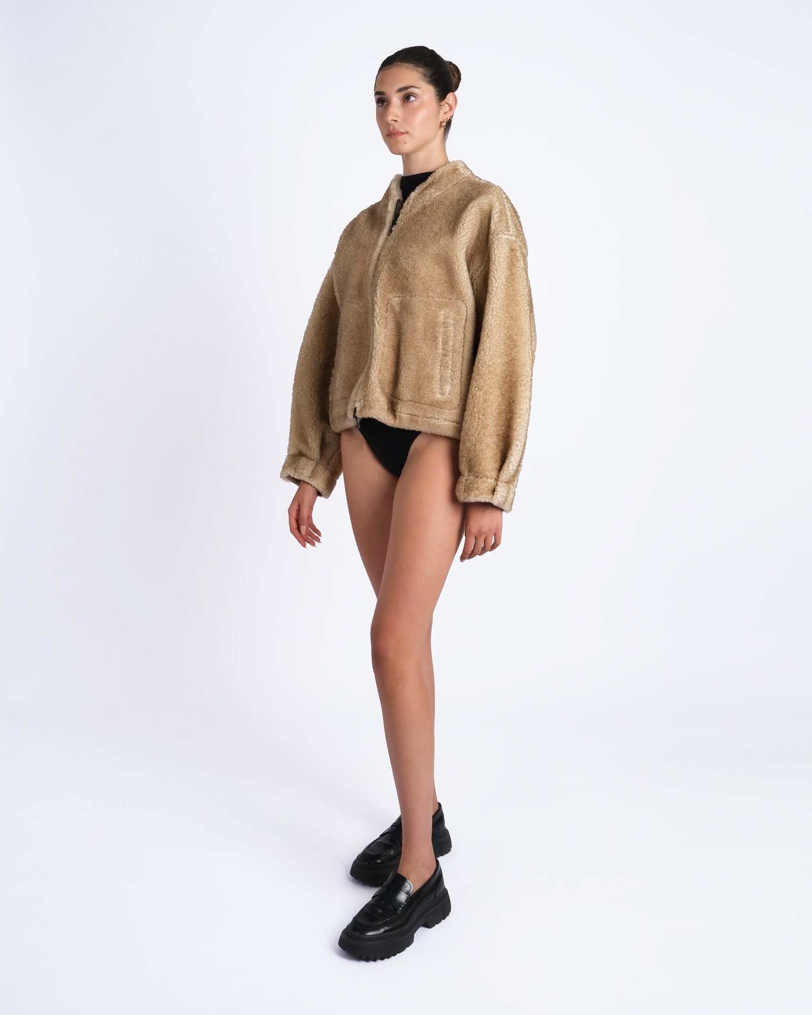 Bomber  in shearling