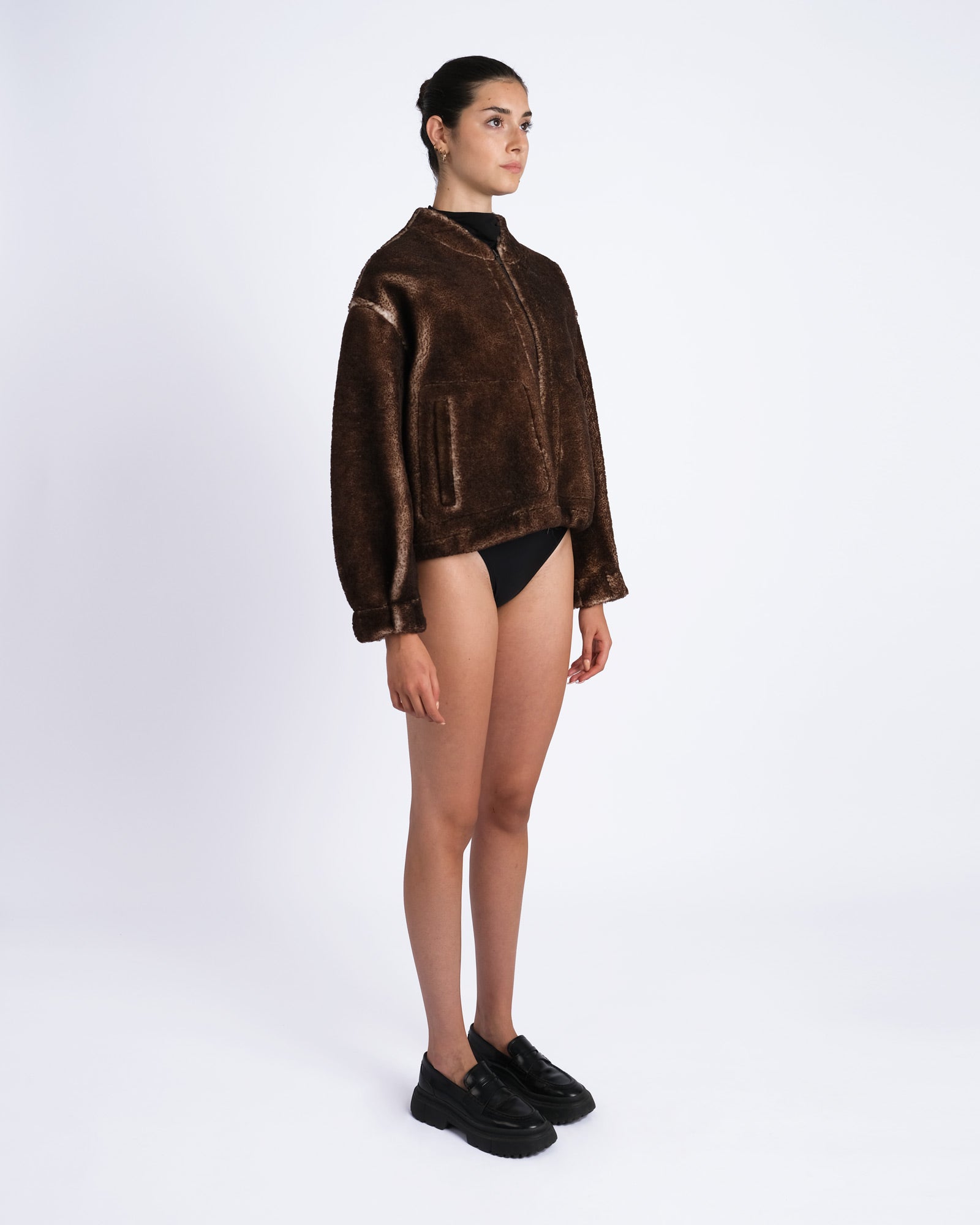 Bomber  in shearling