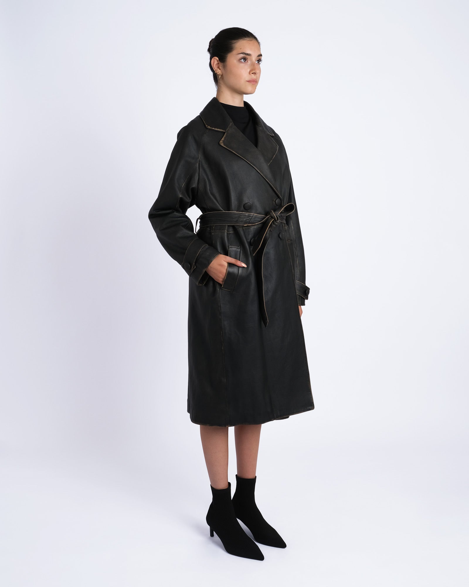 Antique nappa coat