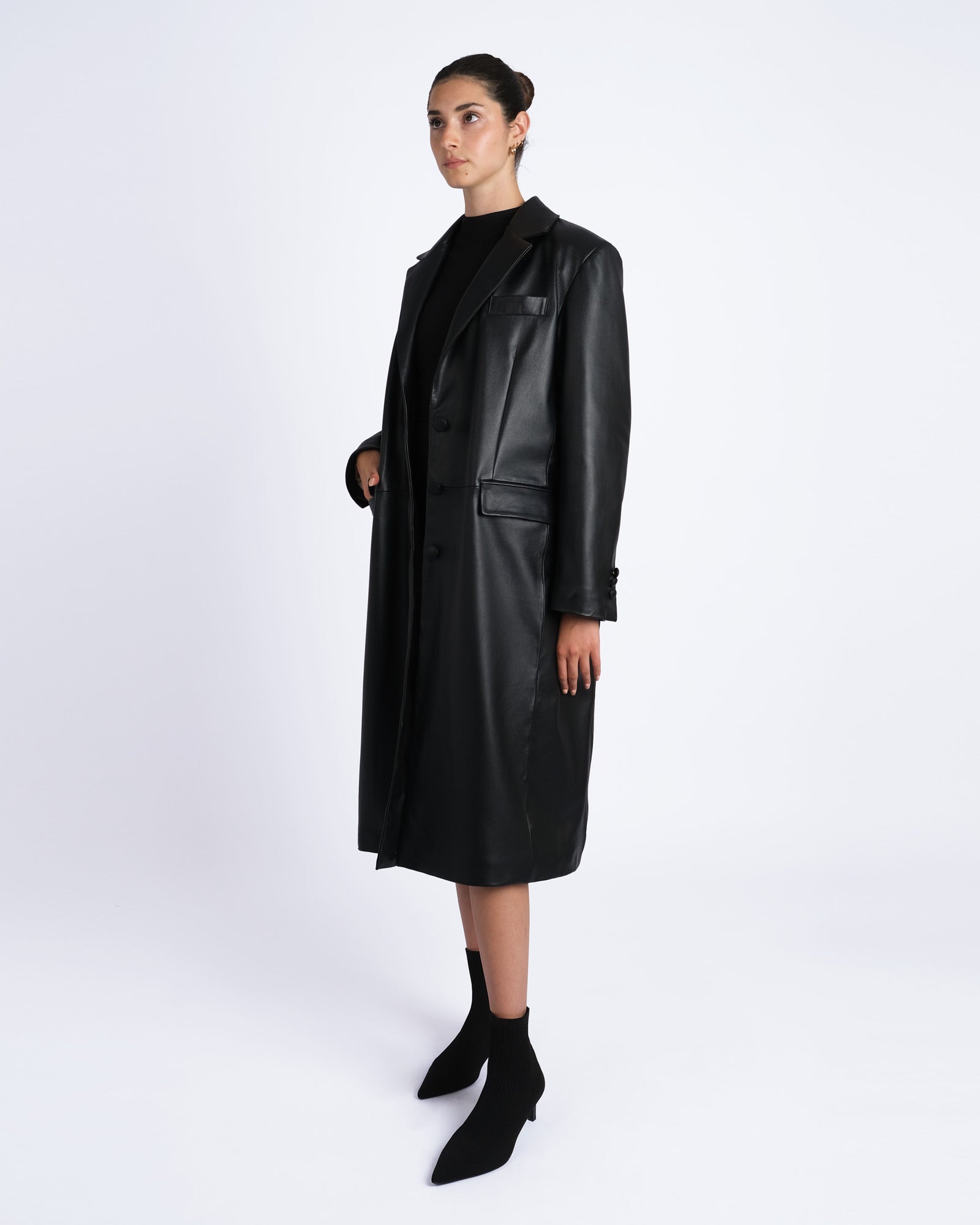 Nappa coat with cupro lining