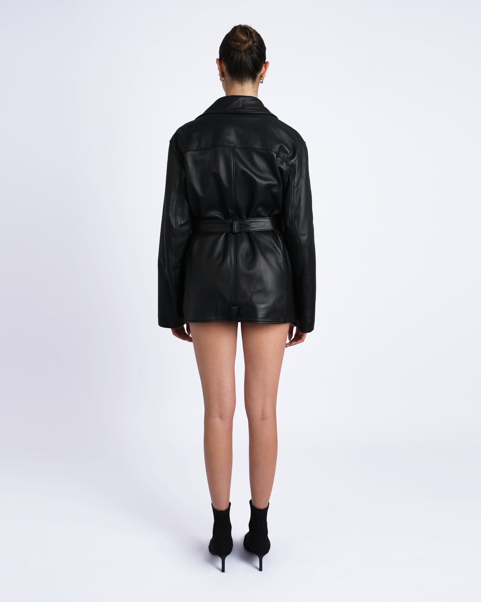 Classic nappa leather jacket