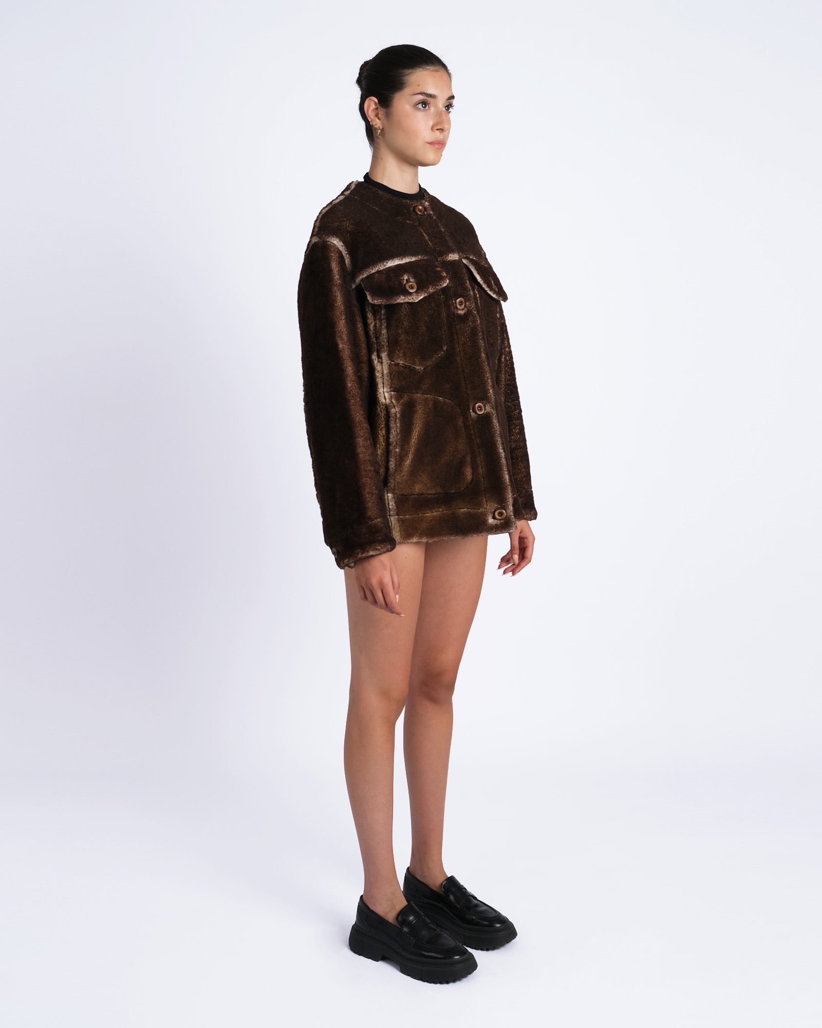 Shearling aviator jacket