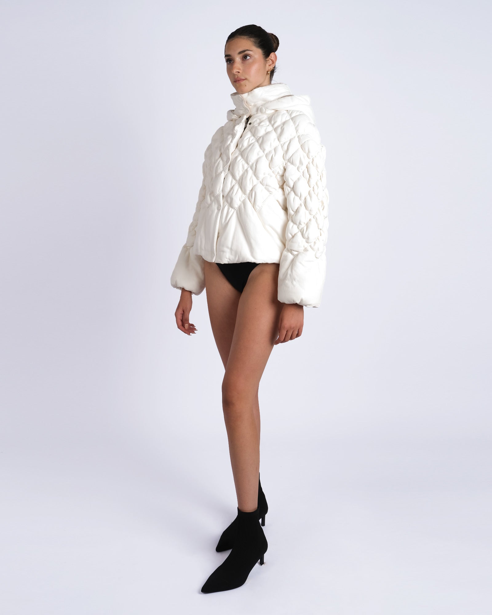 Bomber in quilted classic nappa