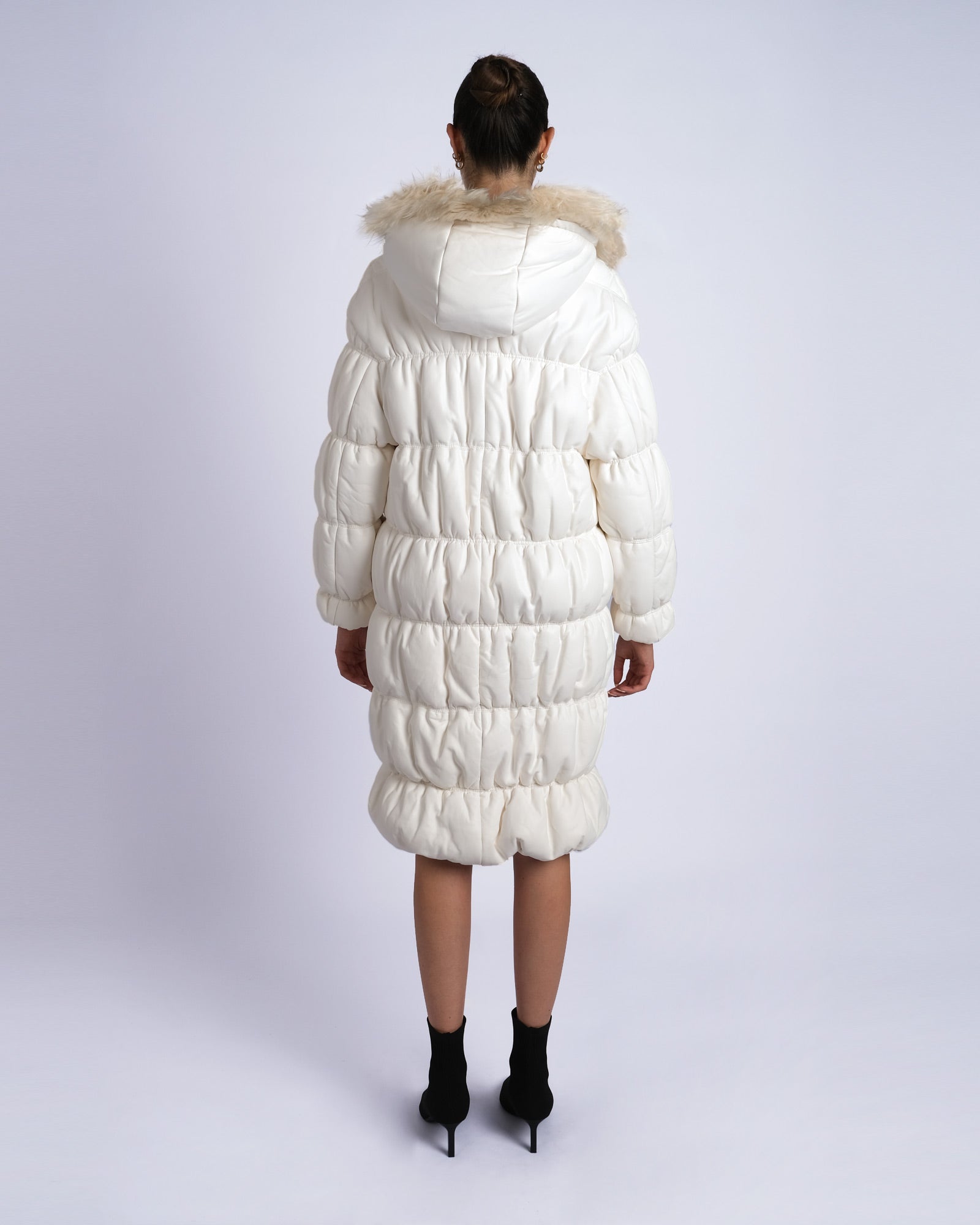 Quilted classic nappa coat