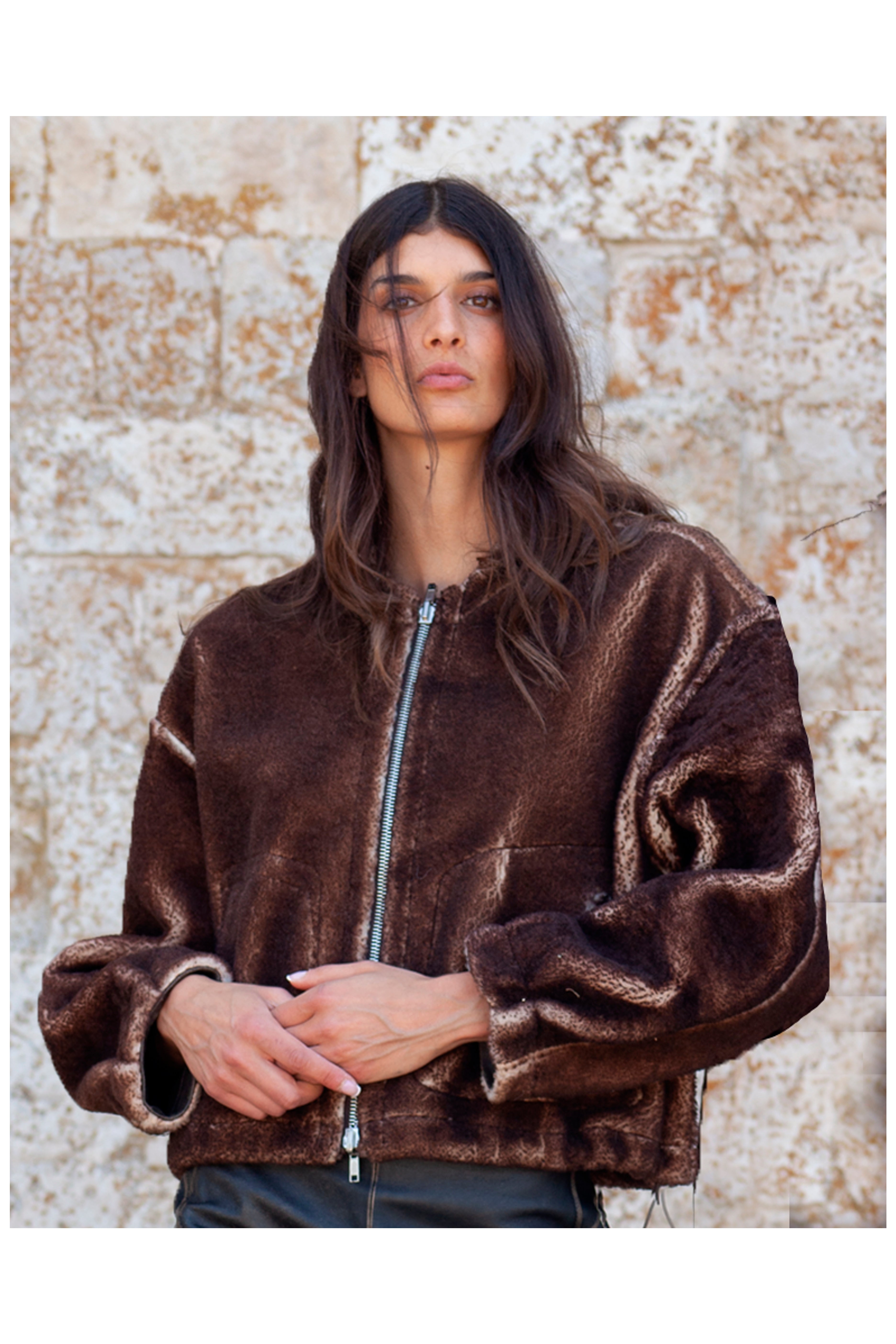 Bomber  in shearling